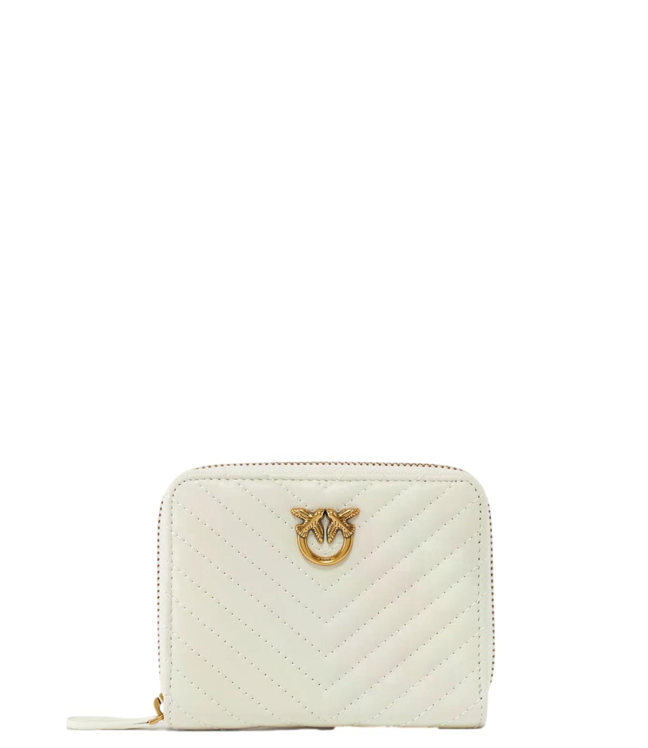 Pinko Portafogli da Donna - Bianco SetA-Antique Gold - 100249-A0gk