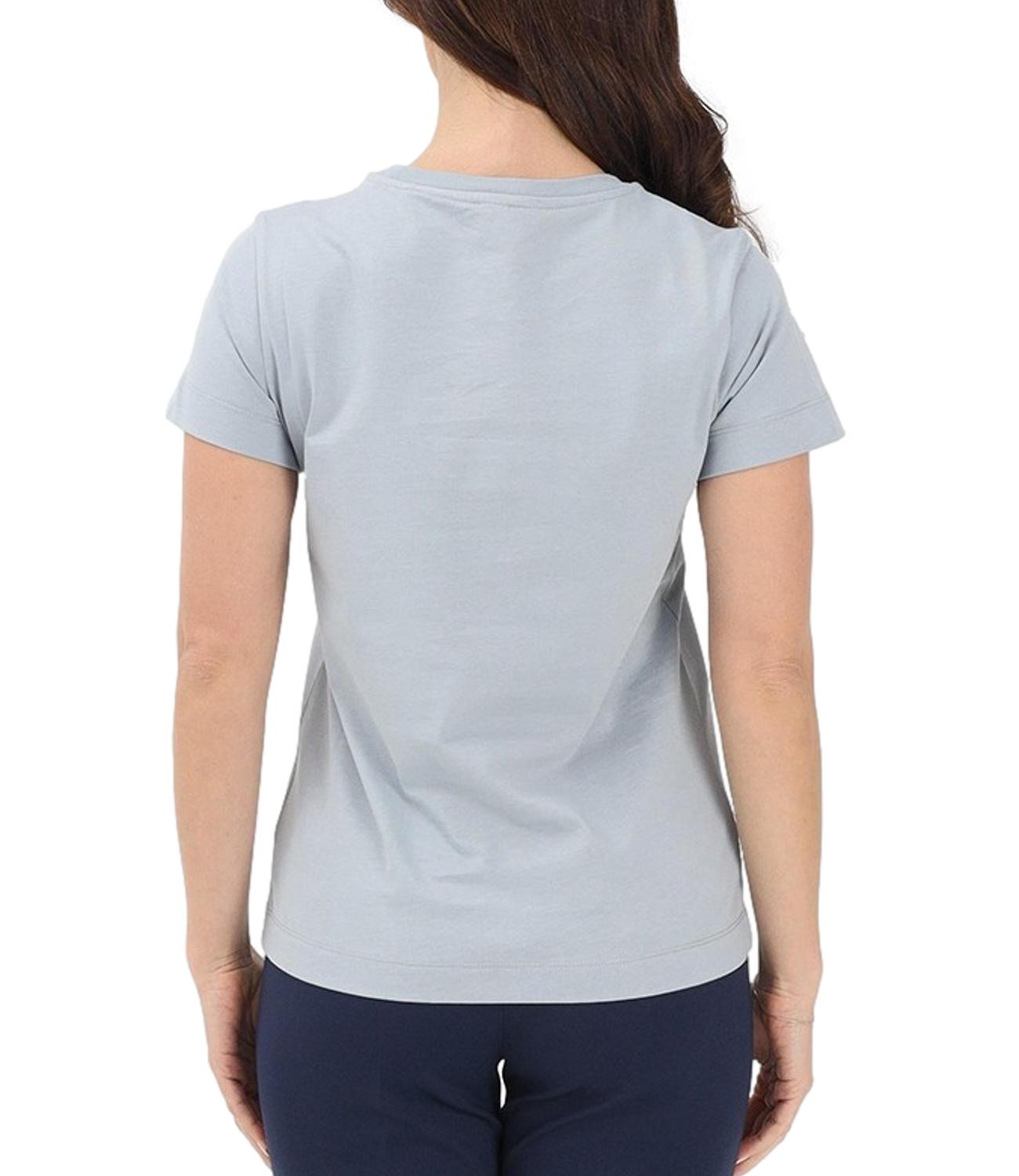 Pinko Bussolotto T-Shirt Jersey Patc Azzurro Arona Donna