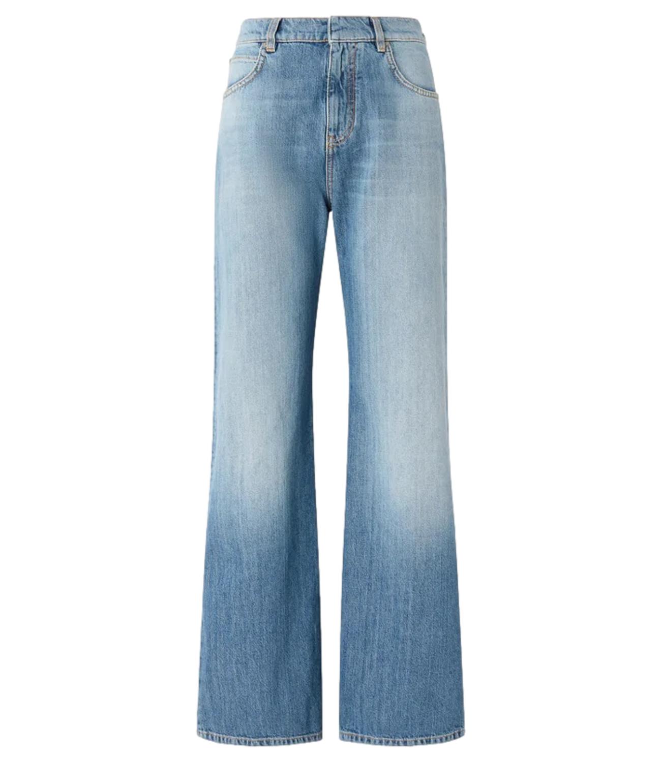 Pinko Jeans Wanda Wide blu donna