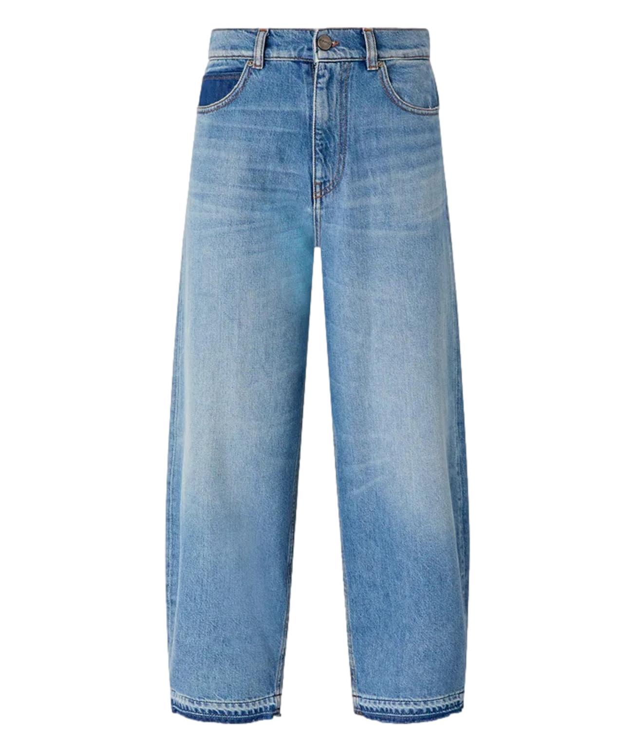 Pinko Jeans Estelle Egg Dirty Blue Denim donna