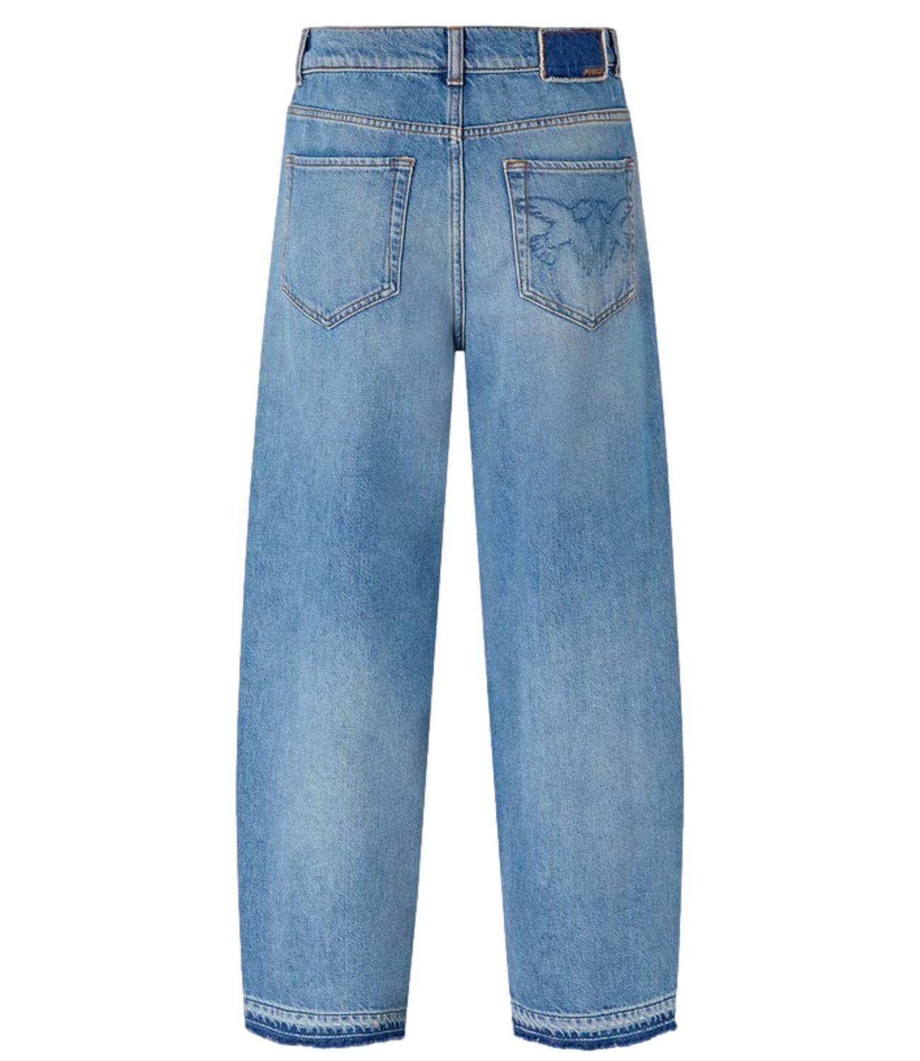 Pinko Jeans Estelle Egg Dirty Blue Denim donna