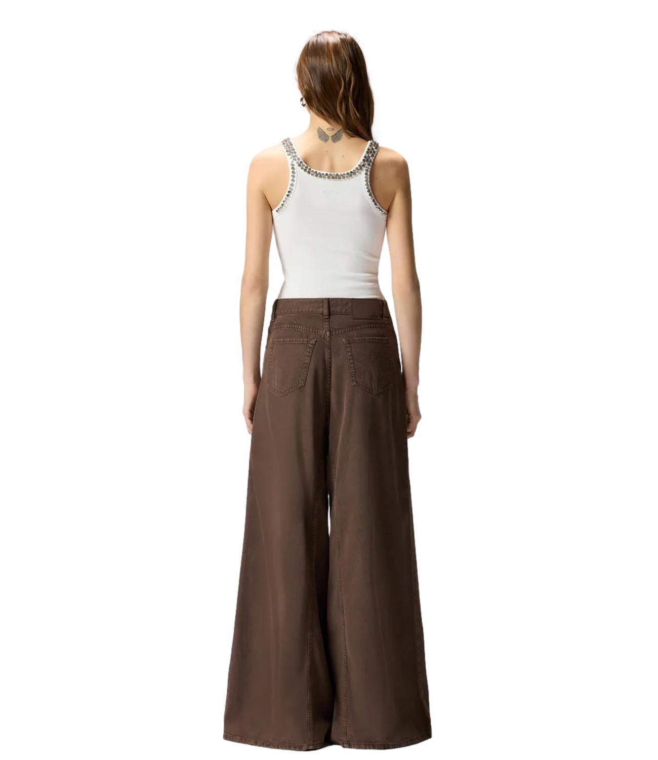 Pinko Canotta coriandoli bianco brillante donna
