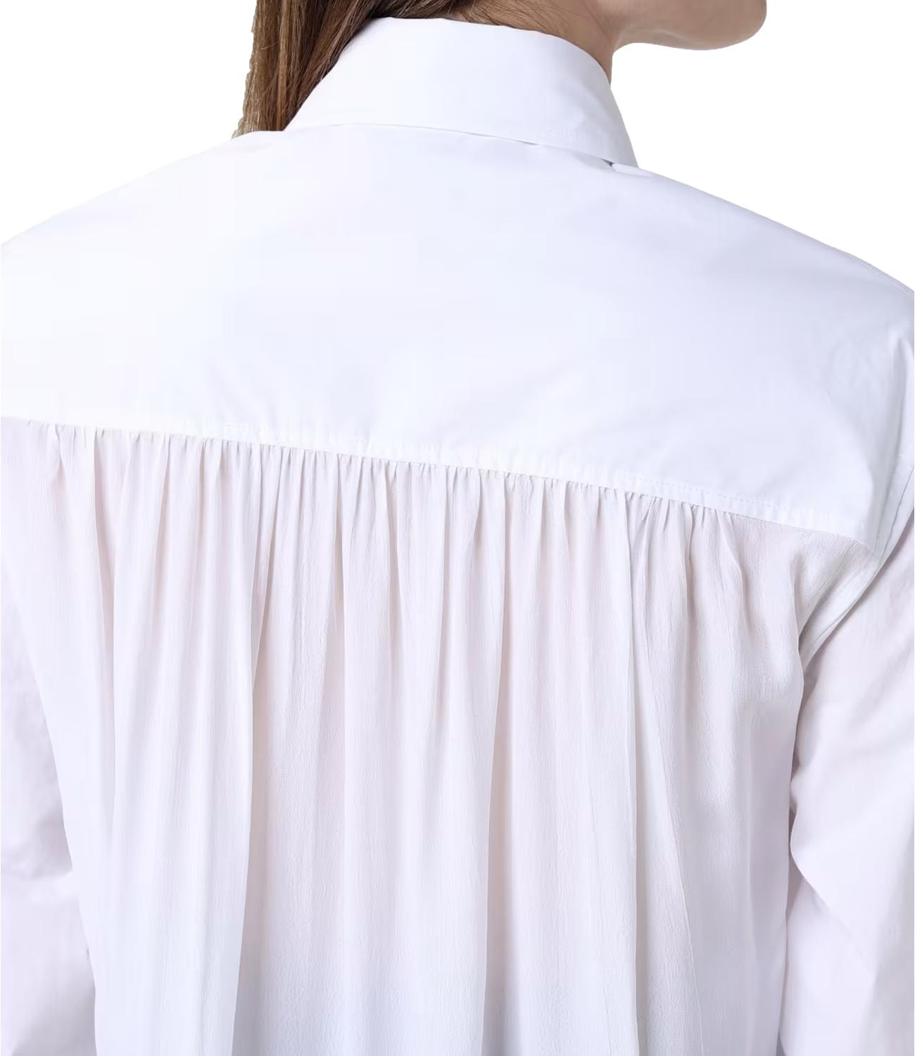 Pinko Camicia Popeline Bianco Brillante Donna