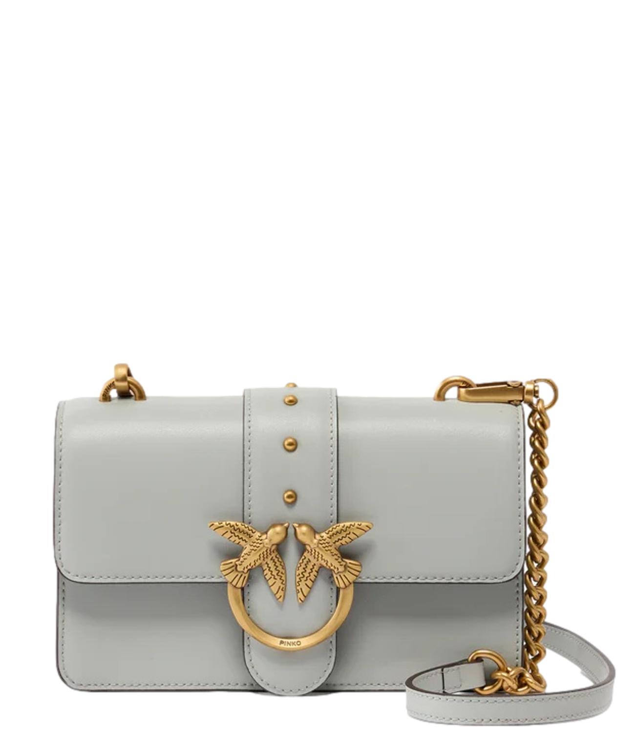 Pinko Love Bag One Mini grigio perla donna