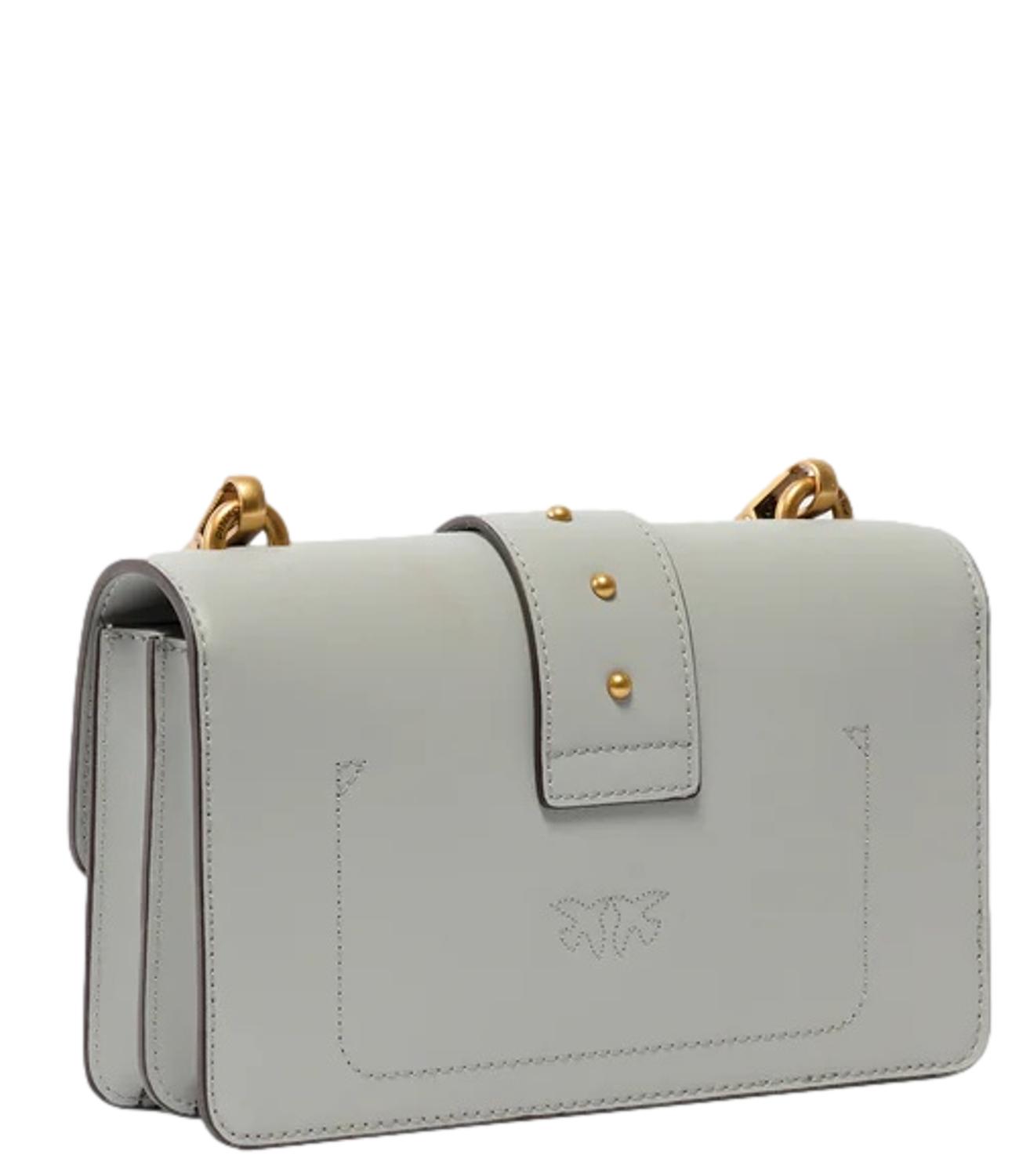 Pinko Love Bag One Mini grigio perla donna