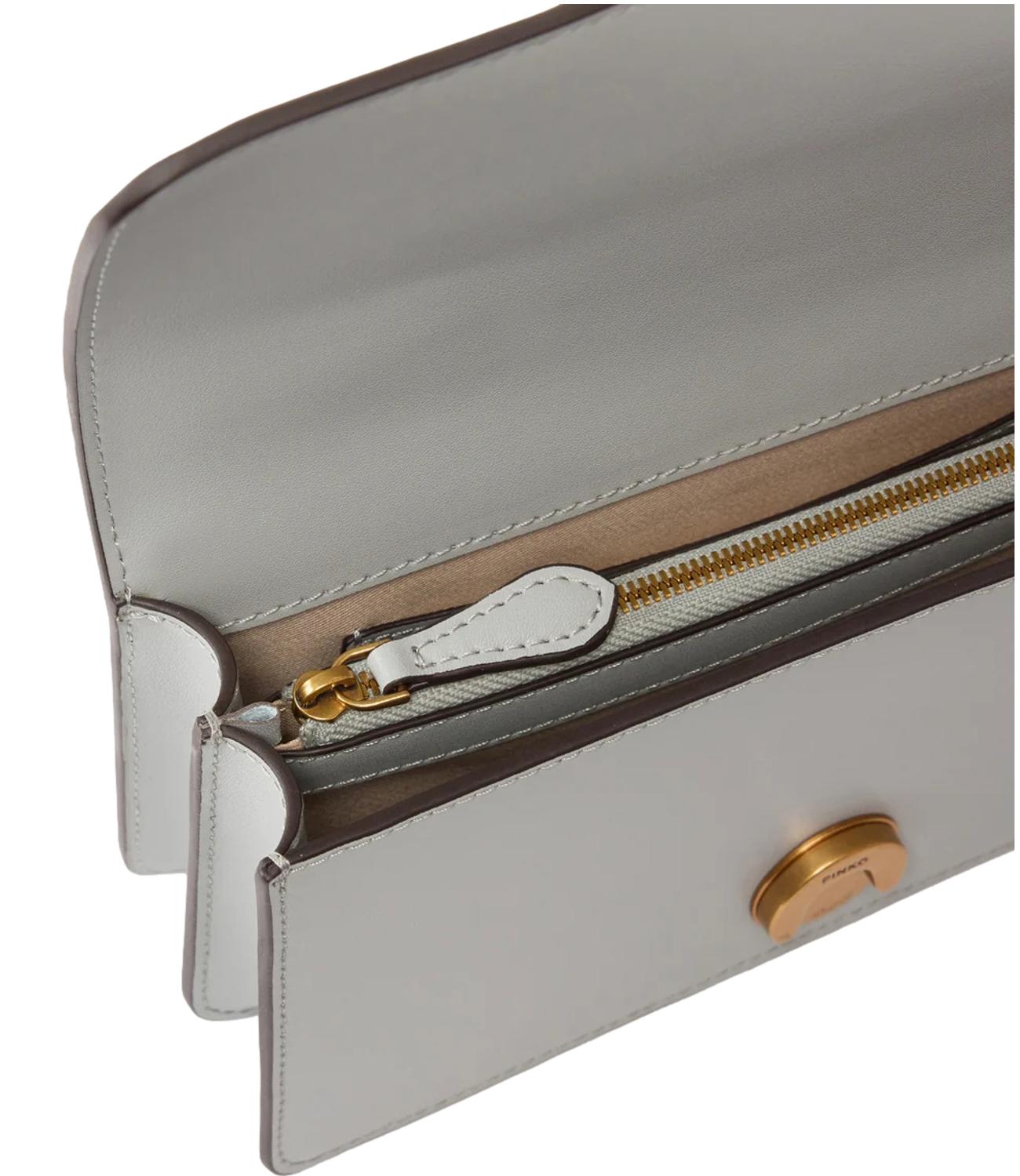 Pinko Love Bag One Mini grigio perla donna