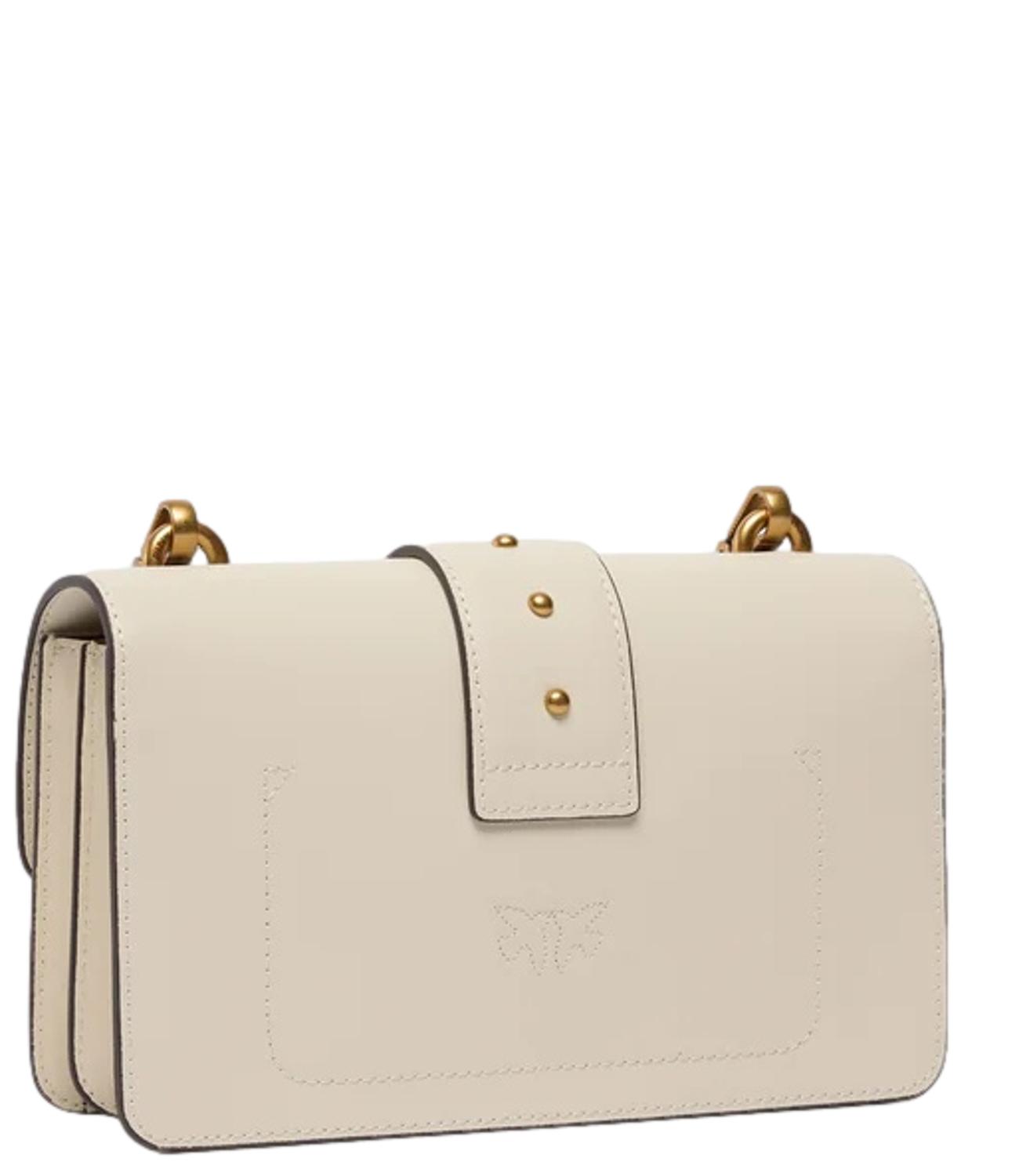 Pinko Love bag One Mini bianco seta donna