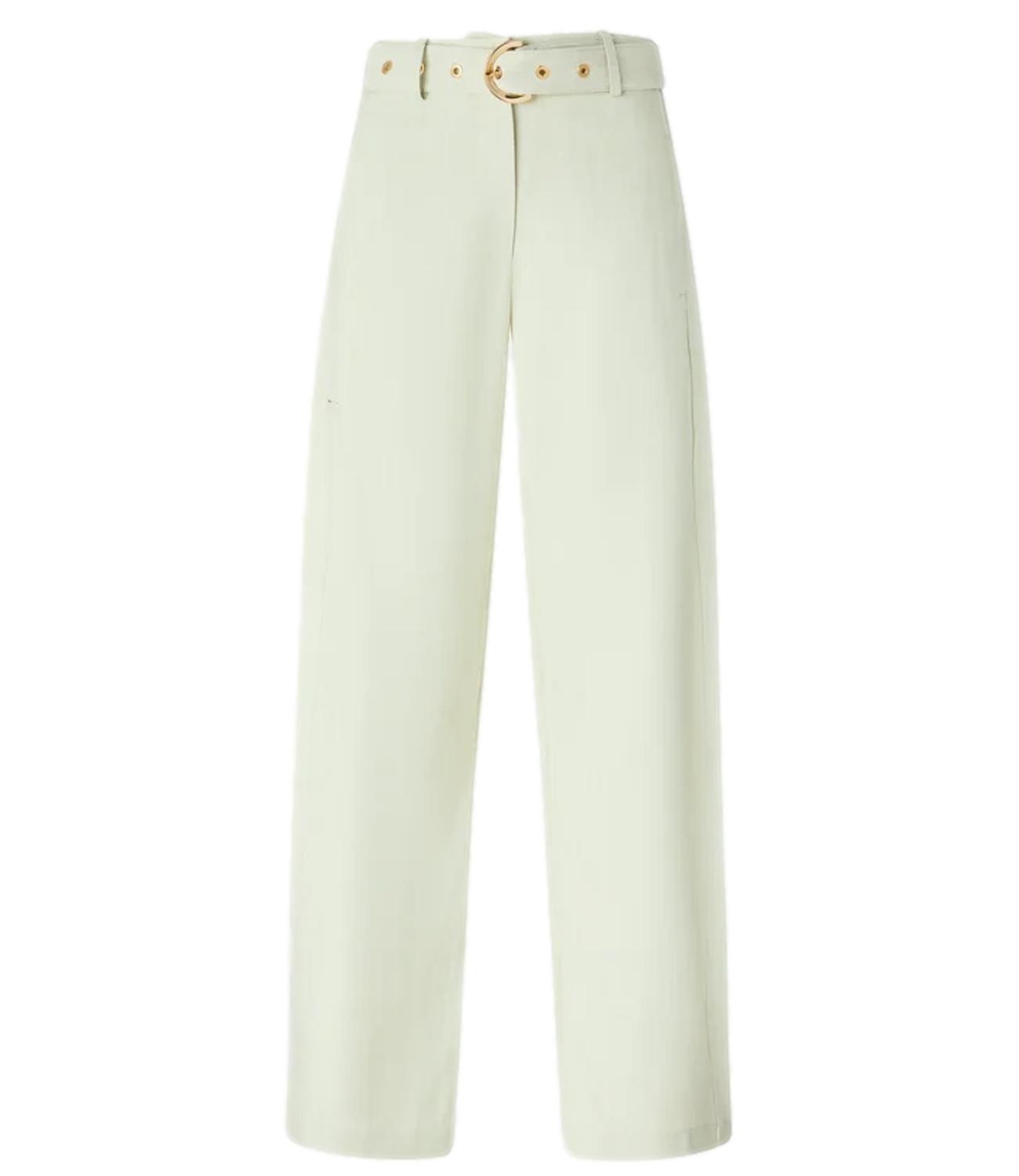 Pinko Lexy Pantalone Frisottino verde marina donna