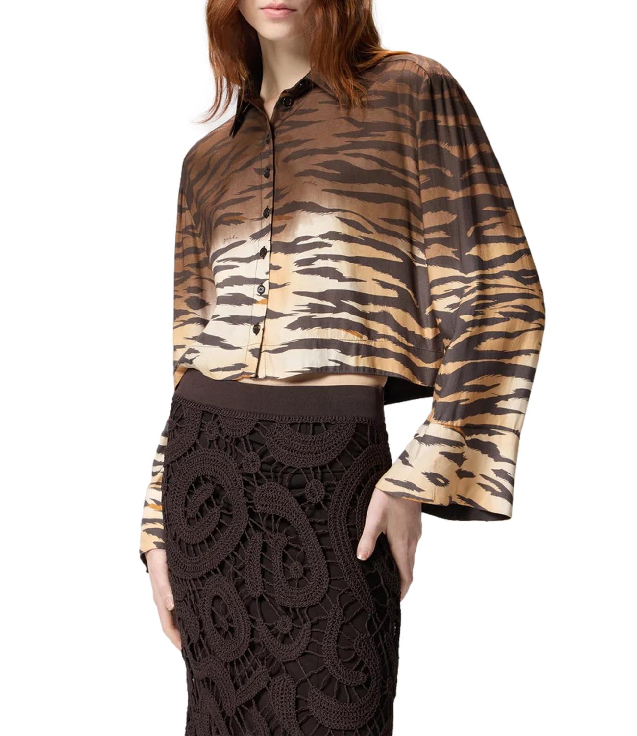 Pinko camicia Cordelia marrone beige donna
