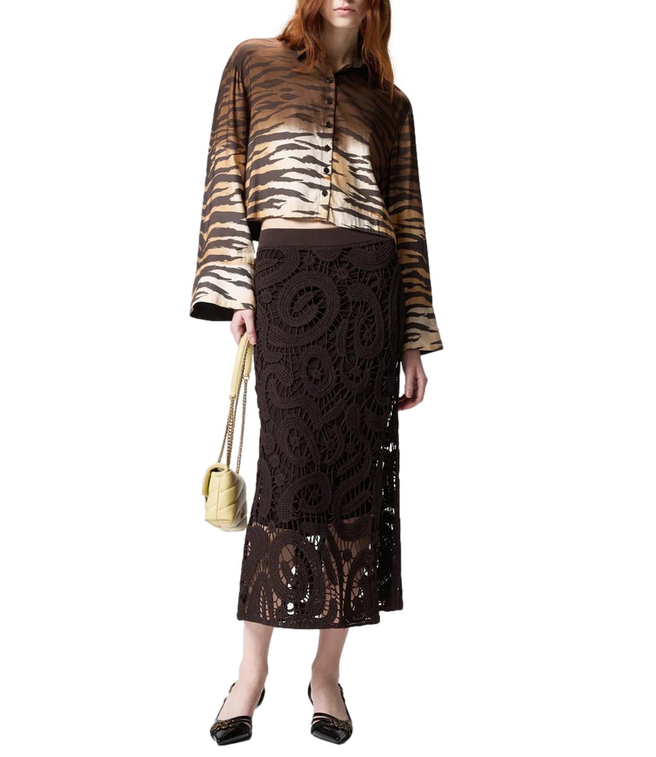 Pinko camicia Cordelia marrone beige donna