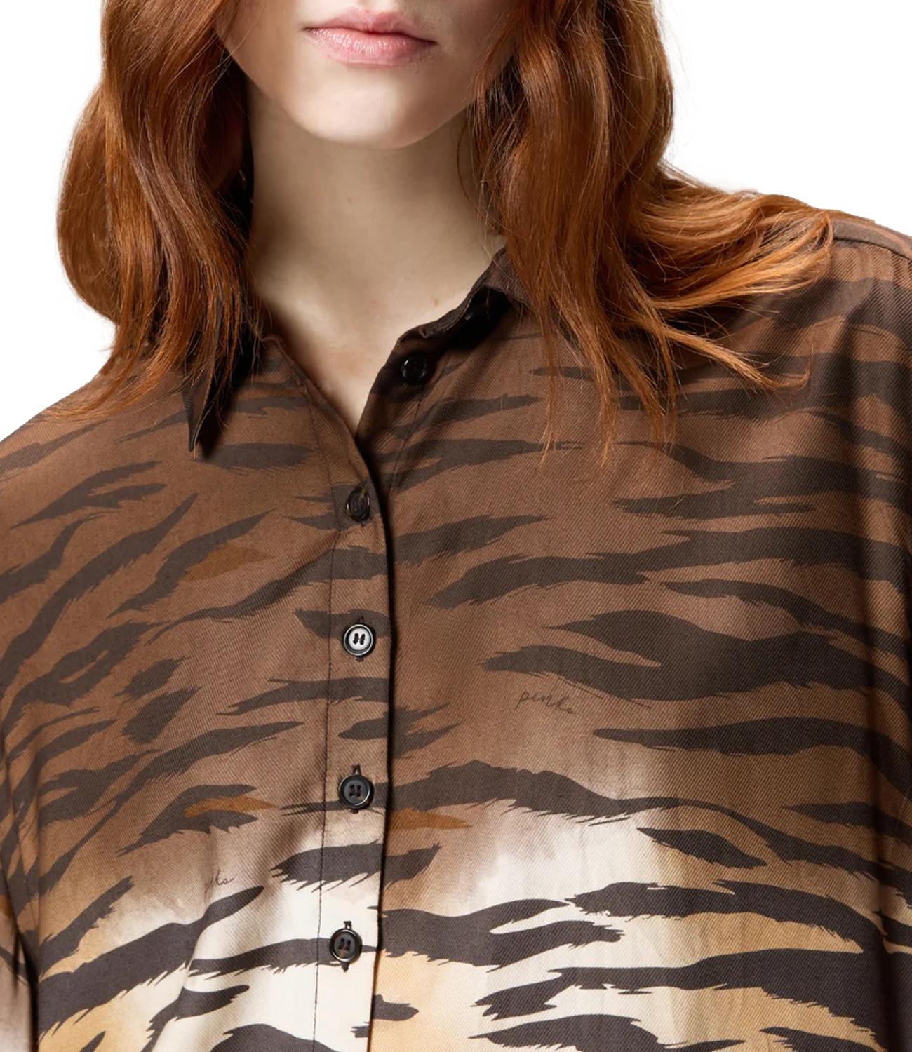 Pinko camicia Cordelia marrone beige donna