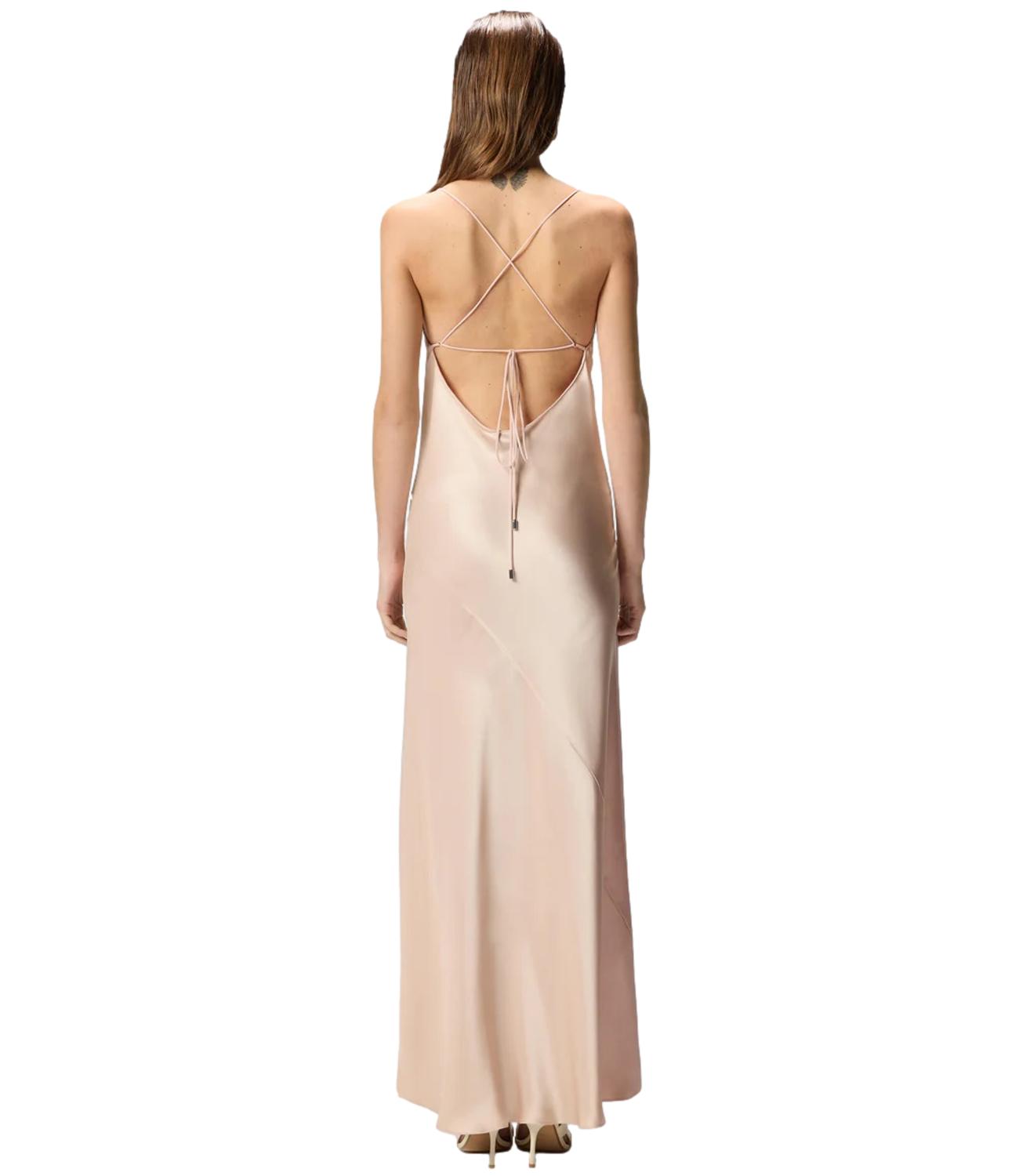Pinko Abito Farro Satin rosa donna