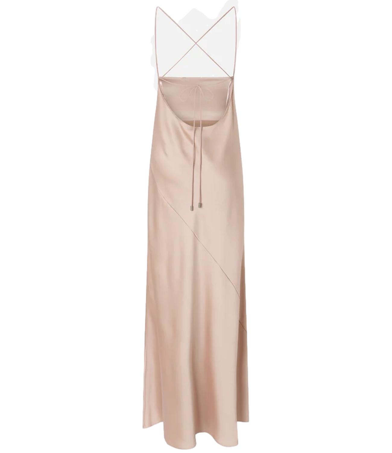 Pinko Abito Farro Satin rosa donna