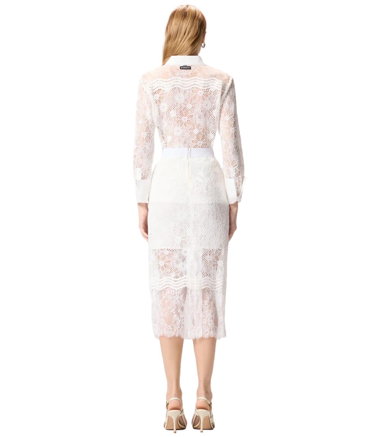 Pnko Camicia Coline Pizzo Rebrode bianco donna