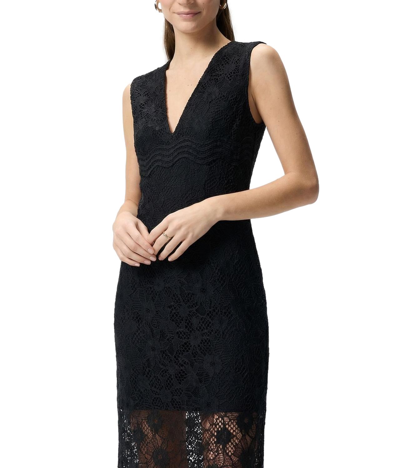Pinko Audrey Abito Pizzo Rebrode Nero Donna