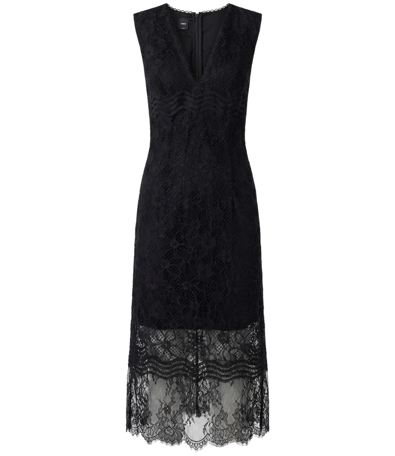 Pinko Audrey Abito Pizzo Rebrode Nero Donna