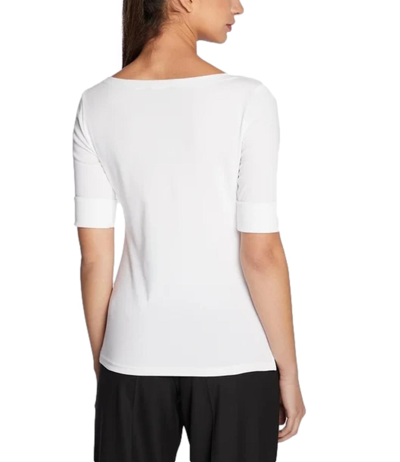 Judy-Elbow Sleeve-Knit white
