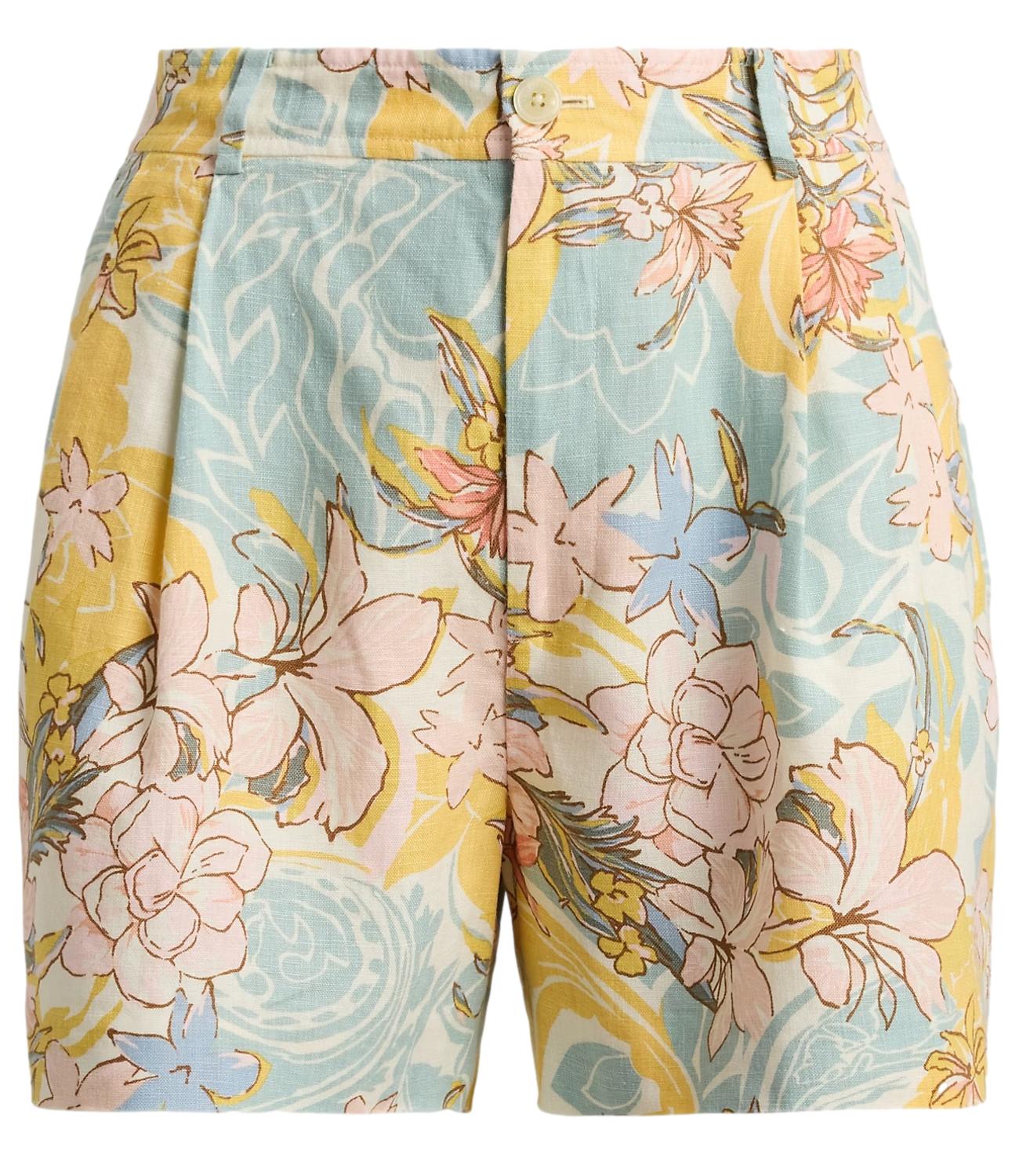 Ralph Lauren Short da Donna - Cream/blue Multi