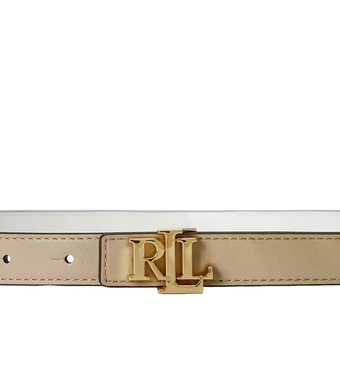 Ralph Lauren Cintura da Donna - Birch Tan/white
