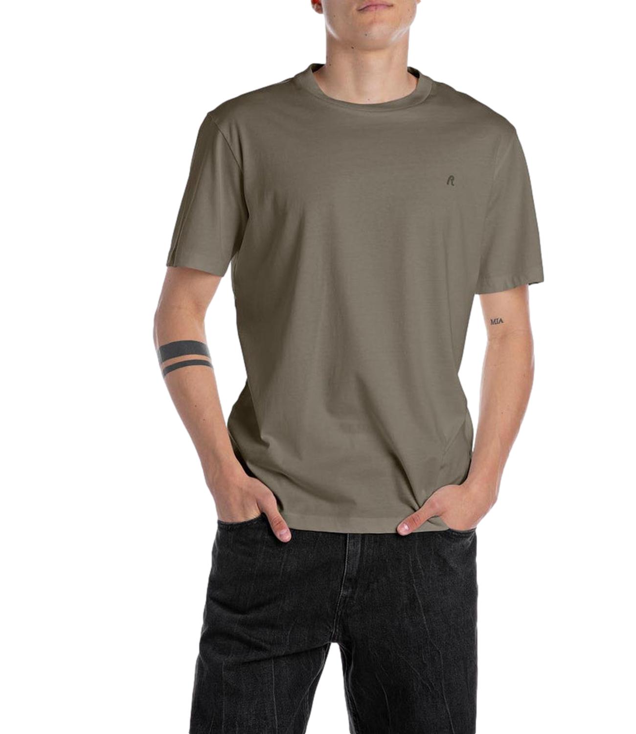 Replay T-Shirt da Uomo - Verde Militare - M3097.000.2660