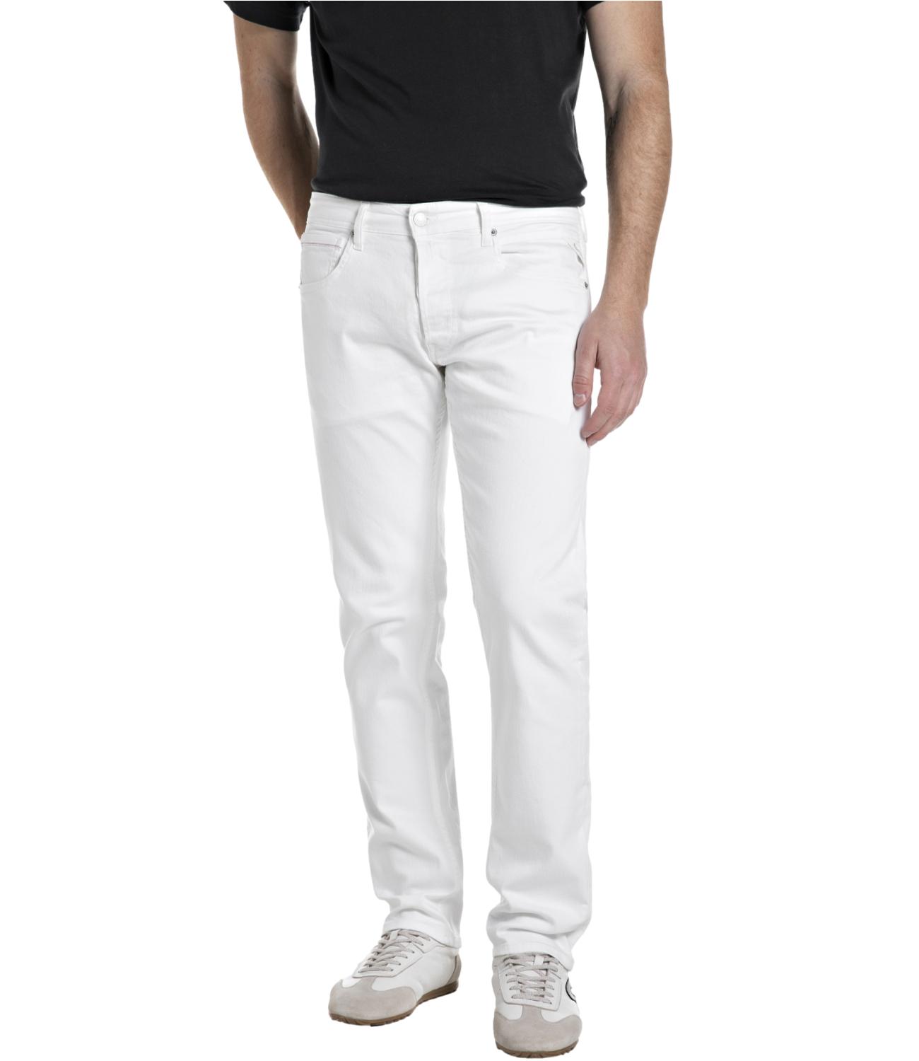 Replay Jeans da Uomo - Bianco - Ma972.000 8488701 L.32