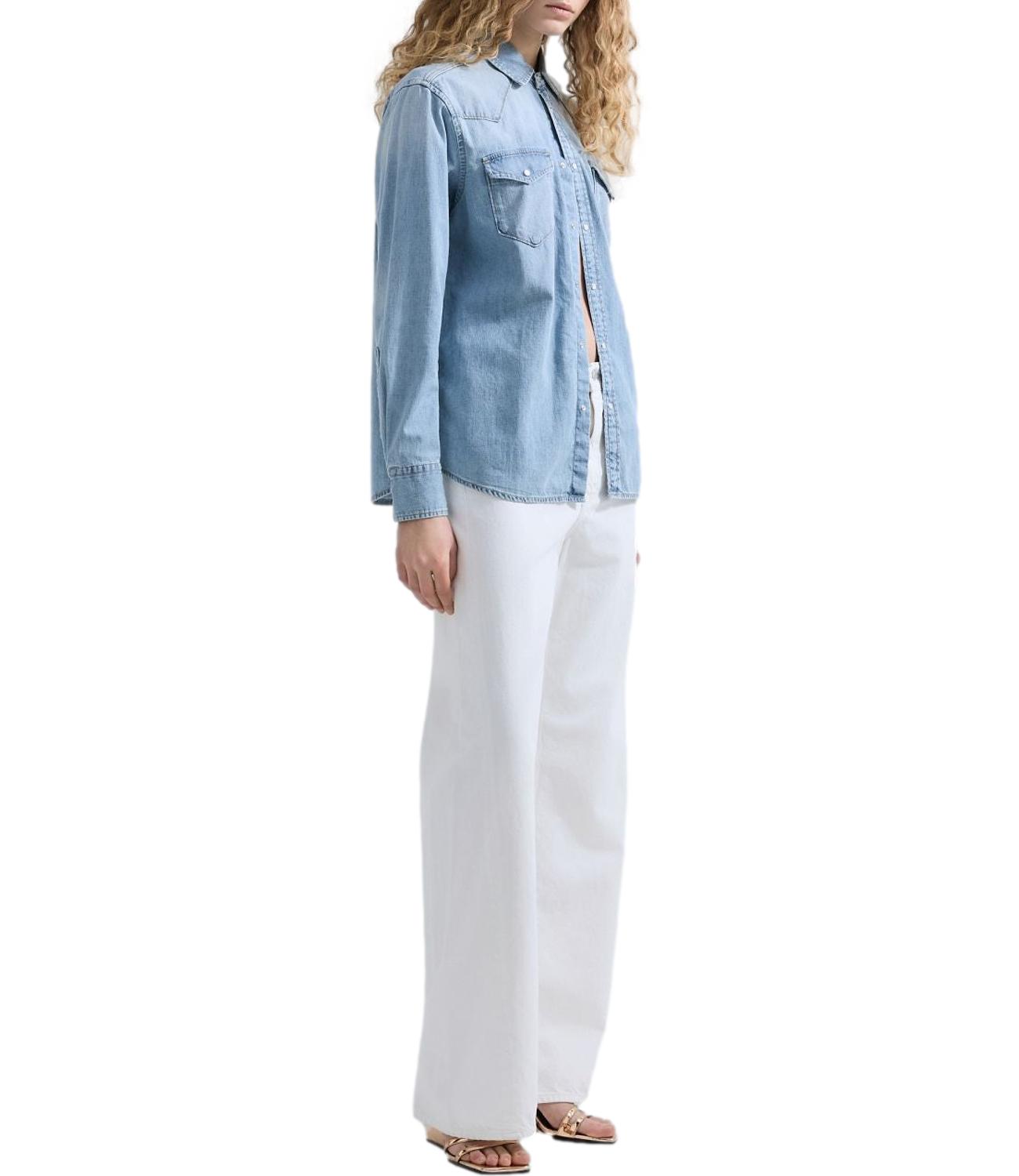 Replay Camicia jeans da Donna - Denim Chiaro - W2362.000.26c 17b
