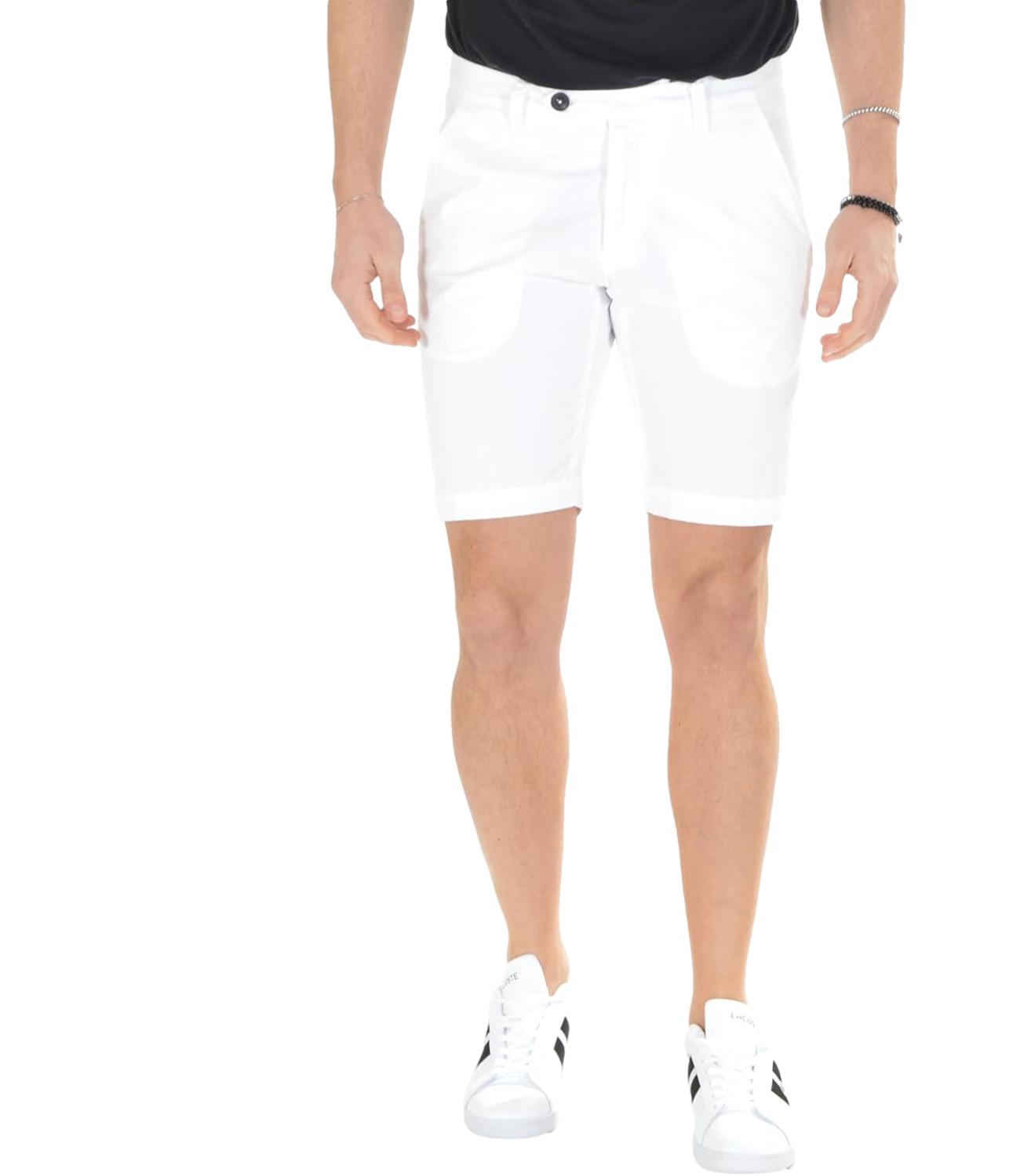 Roy Roger's Bermuda da Uomo - Bianco - Rru087c9250112