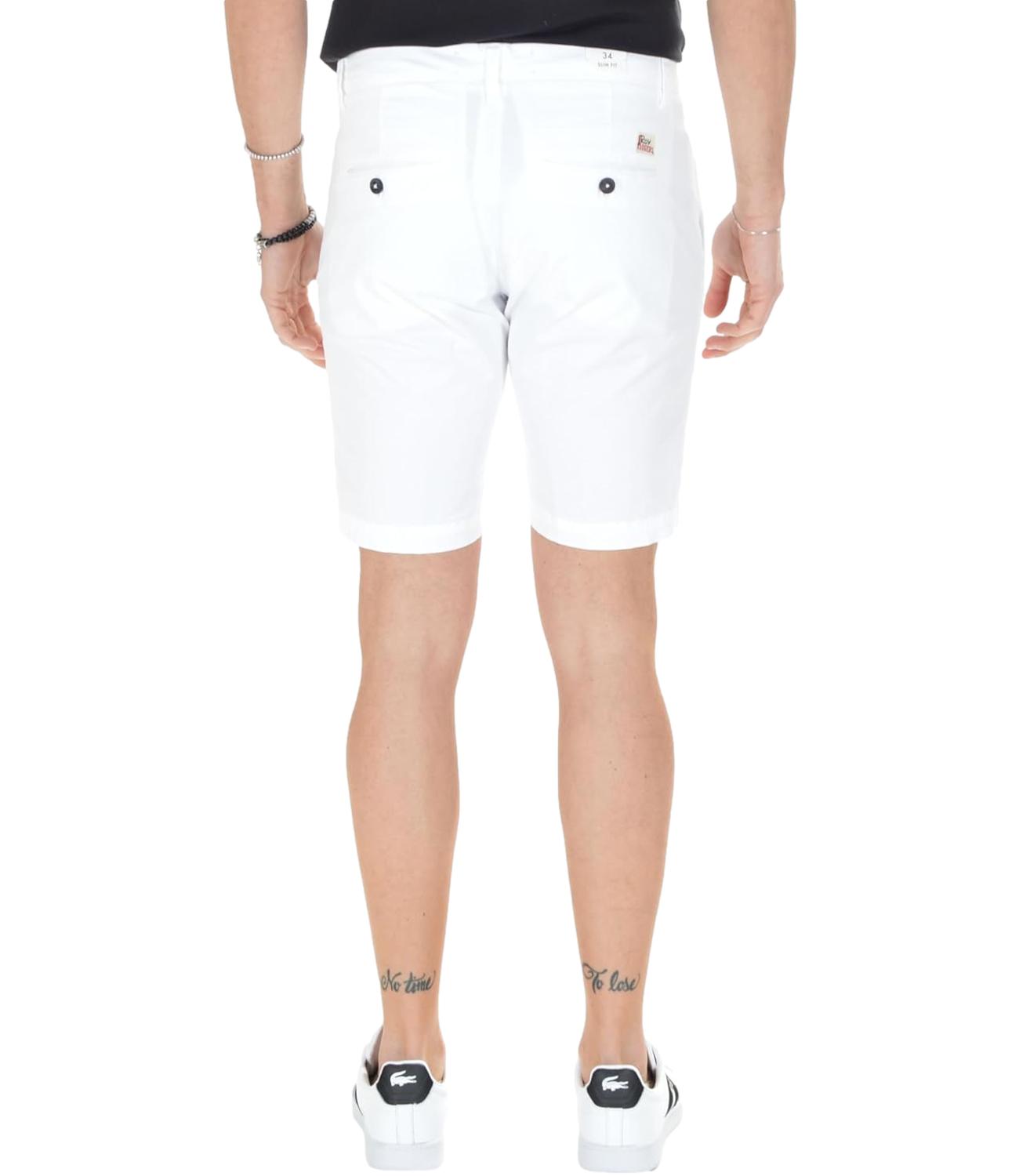 Roy Roger's Bermuda da Uomo - Bianco - Rru087c9250112