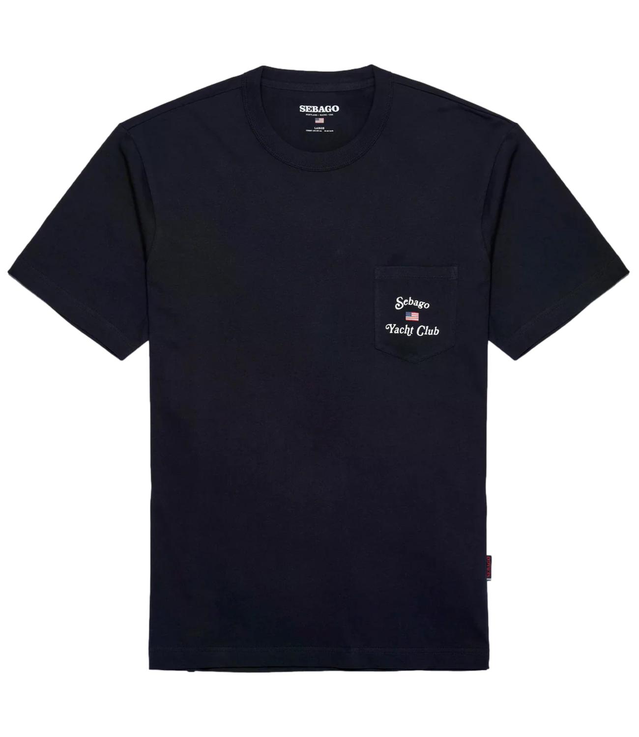 Sebago T-Shirt da Uomo - Blue Indigo - 78121cw