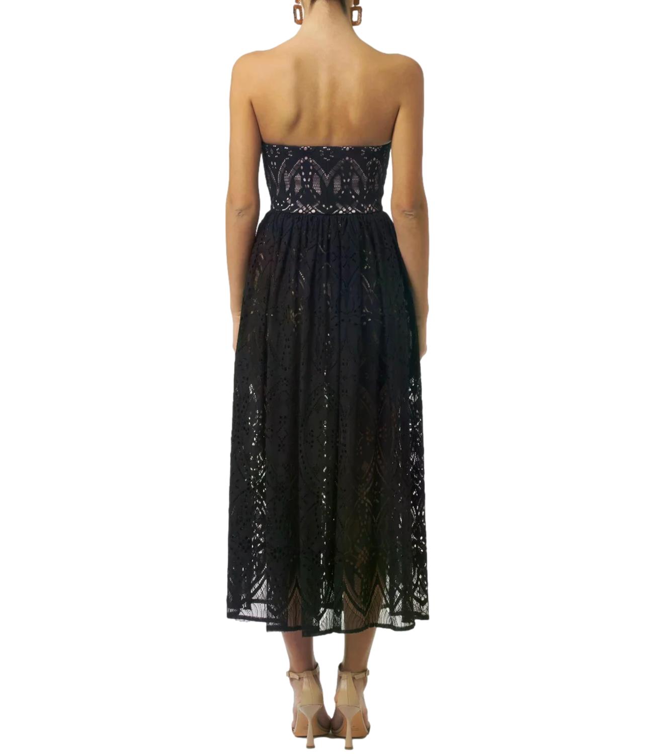 Silence Limited Abito Bloom Lace Black Donna