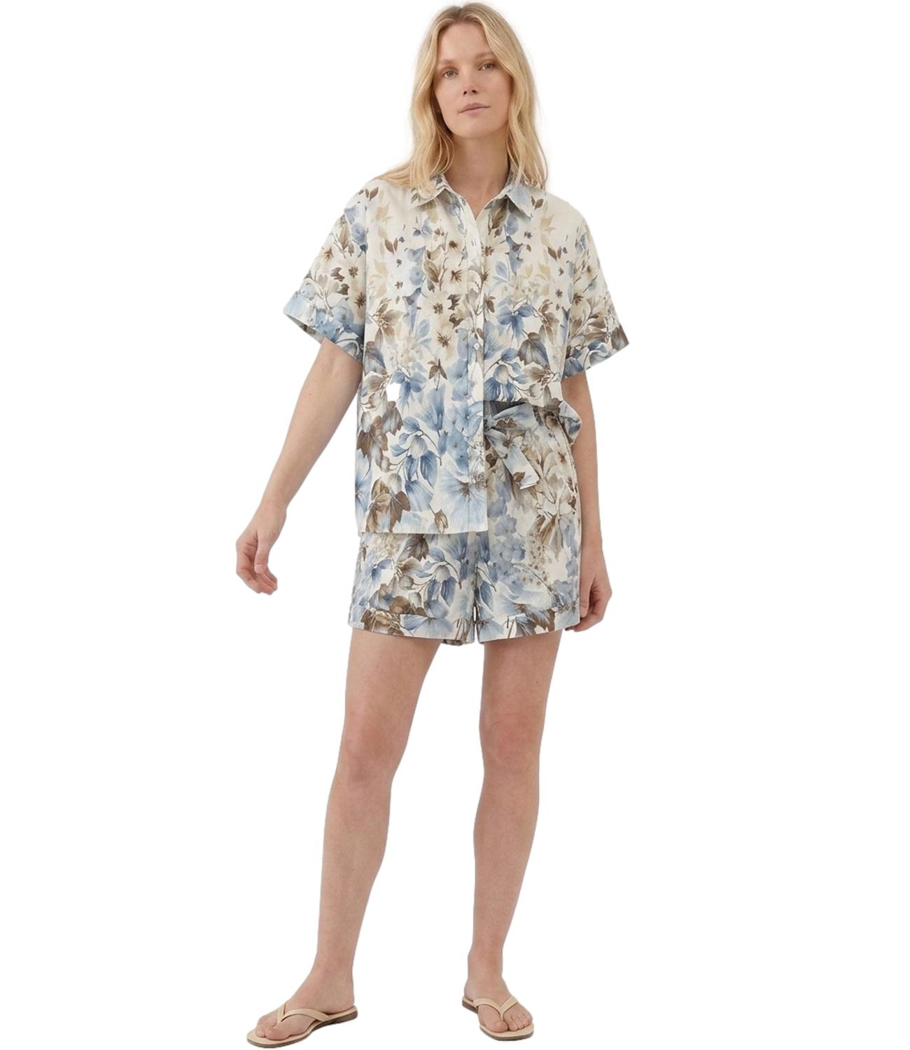 Studio it Camicia da Donna - Celeste - 26107