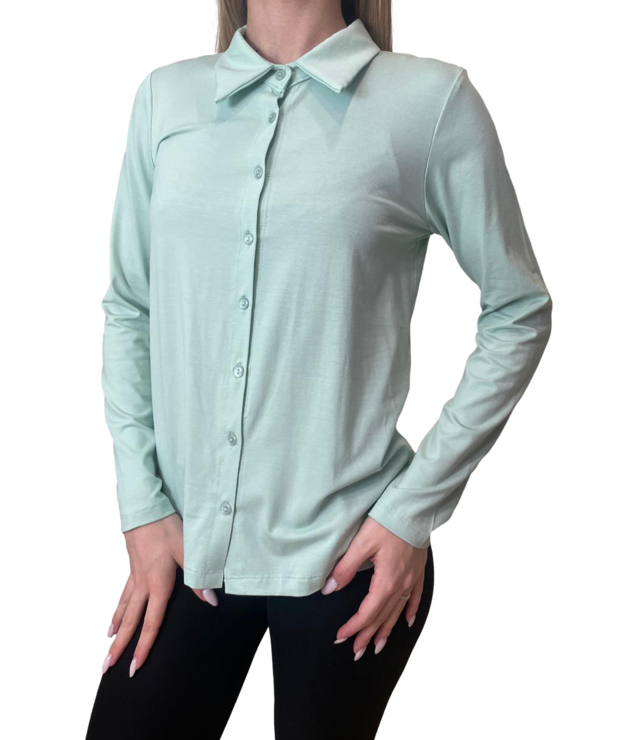 Studio It Maglia C/Bottoni Menta Donna