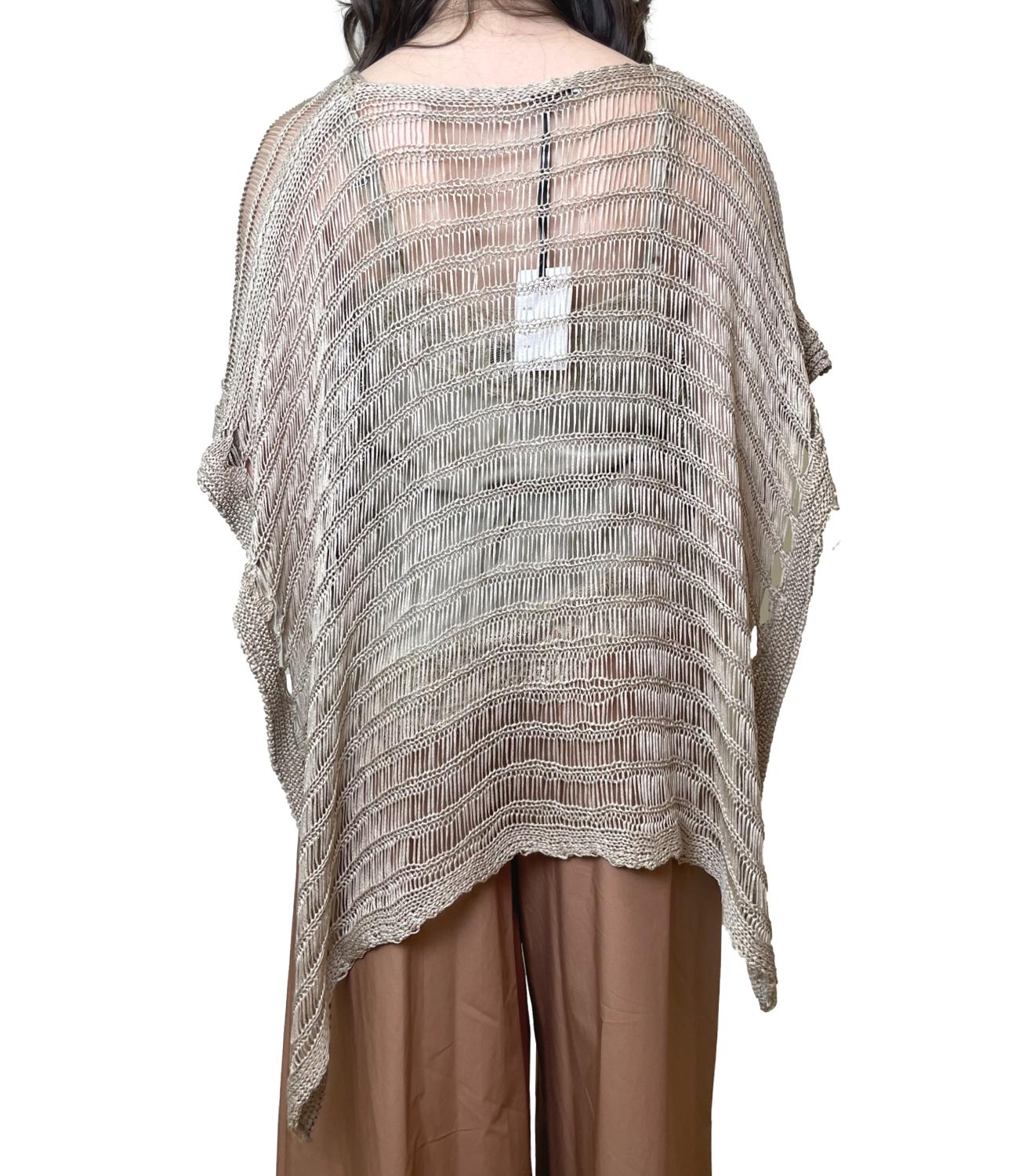 Studio It Poncho Beige Donna