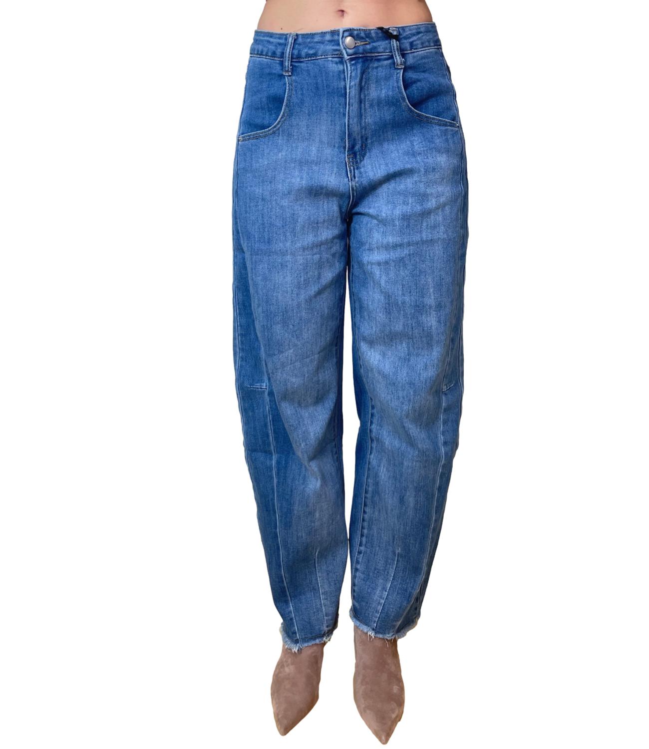 Studio It Jeans Barrell Blu Chiaro Donna