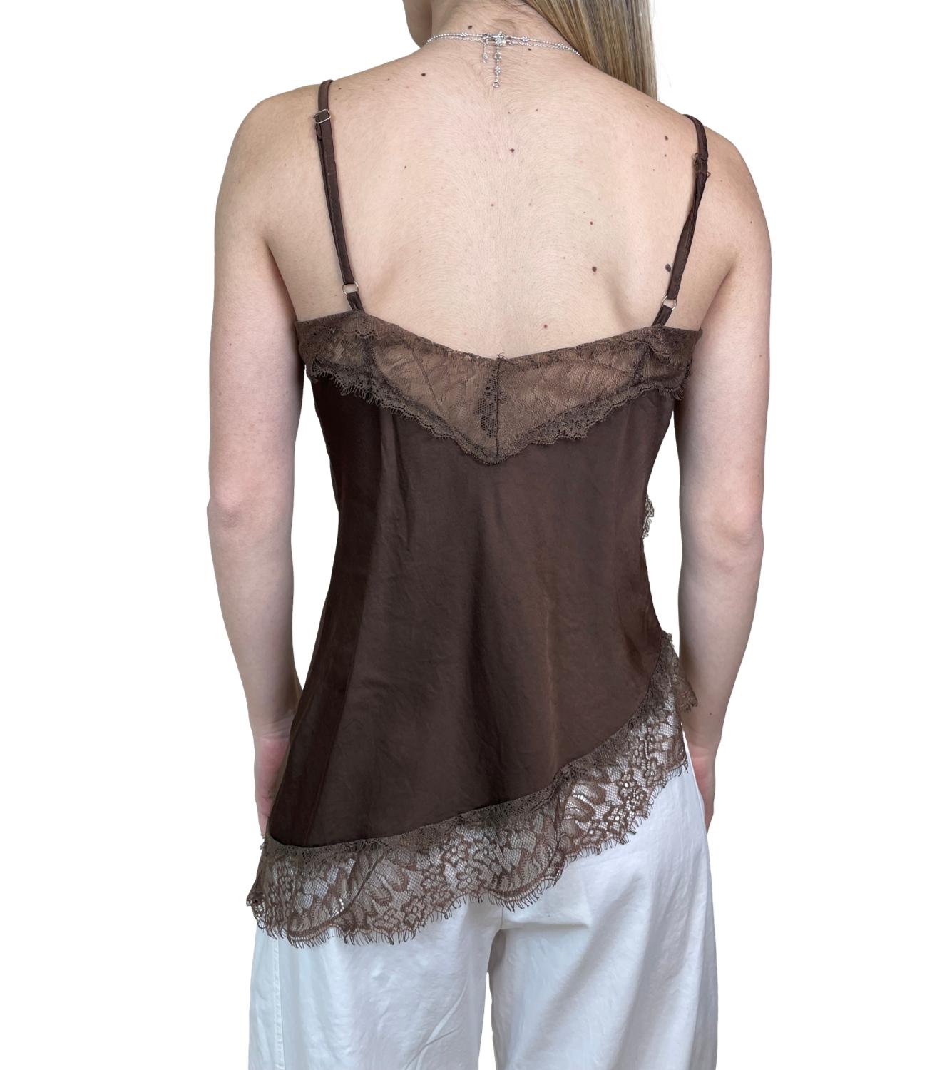 Studio It Canotta Pizzo Moro Donna