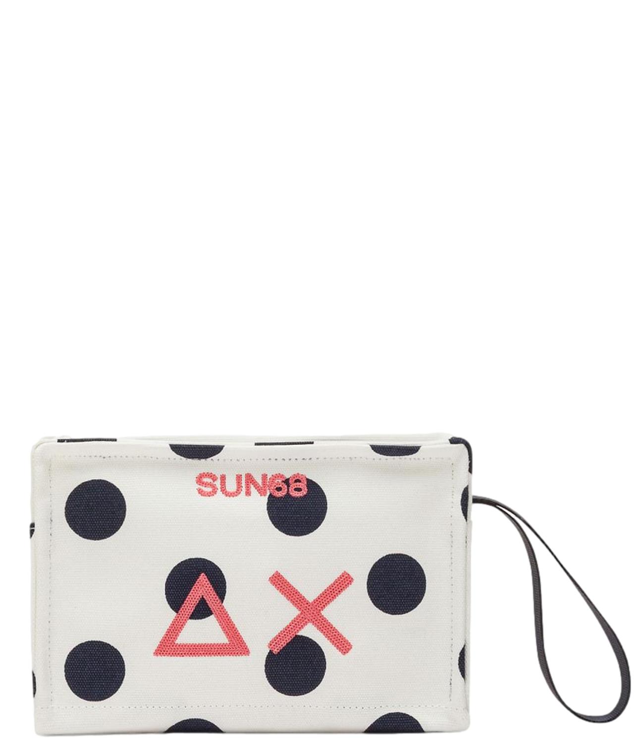 Sun68 Borsa da Donna - Bianco Panna/navy Blue