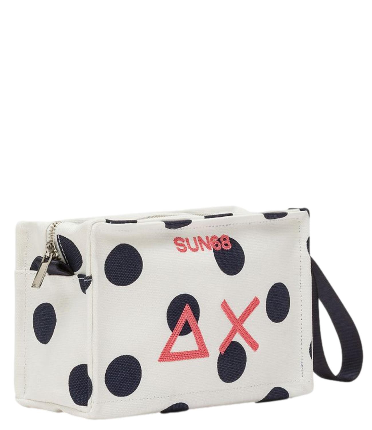 Sun68 Borsa da Donna - Bianco Panna/navy Blue