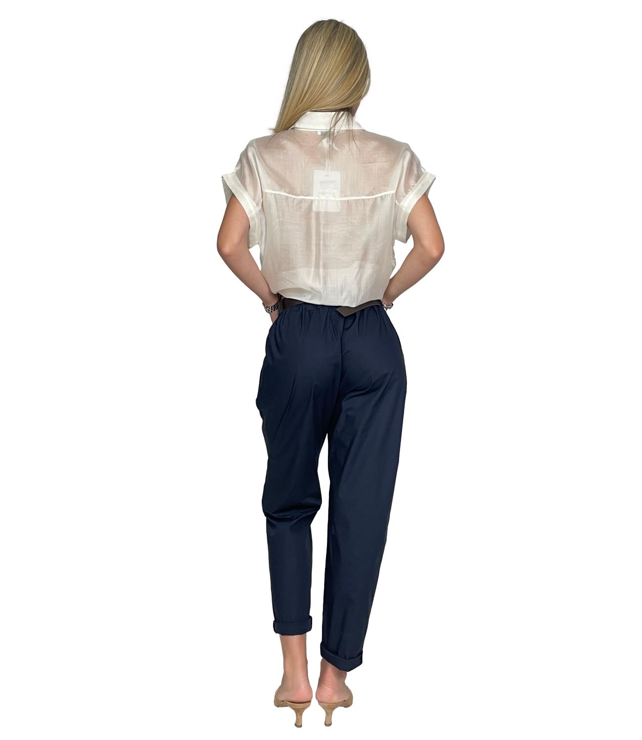 Susy Mix Pantalone da Donna - Blu - 1222426