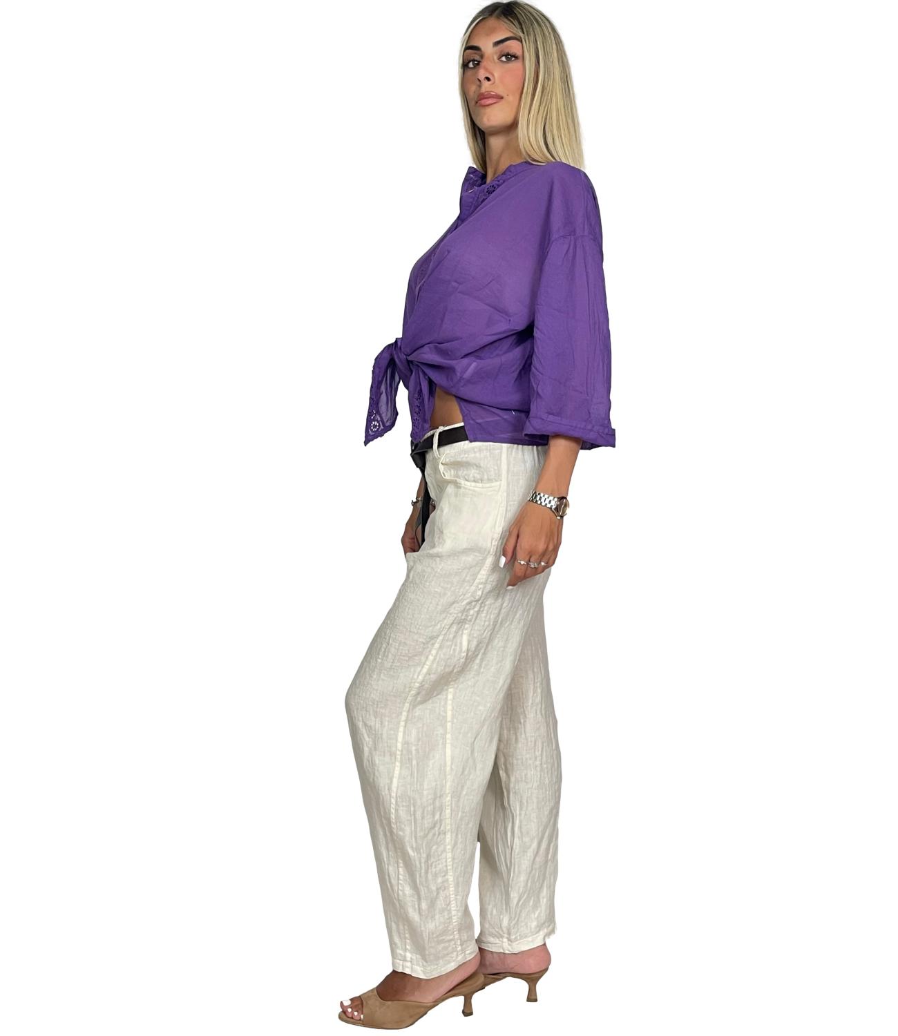 Susy Mix Pantalone da Donna - Latte - 12402