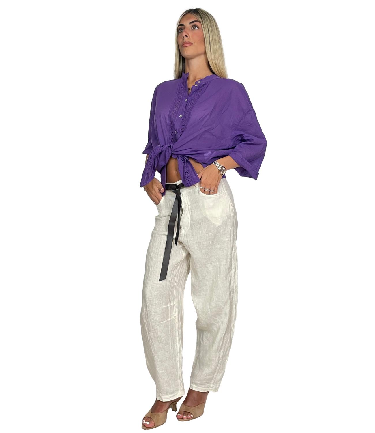 Susy Mix Pantalone da Donna - Latte - 12402