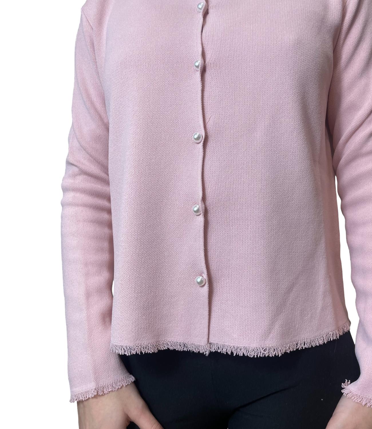 Susy Mix Cardigan Rosa Donna