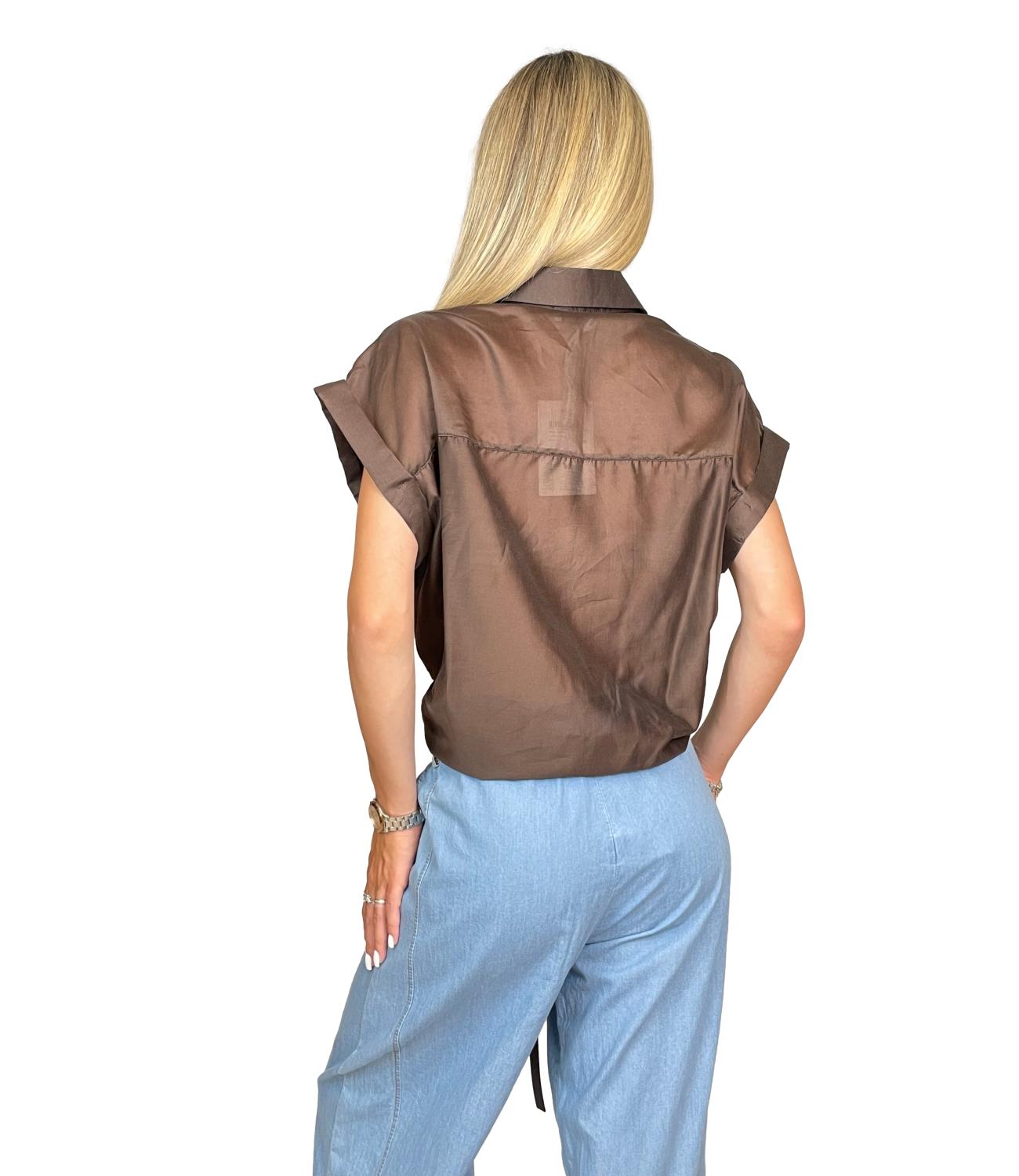 Susy Mix Camicia da Donna - Moro - 26321