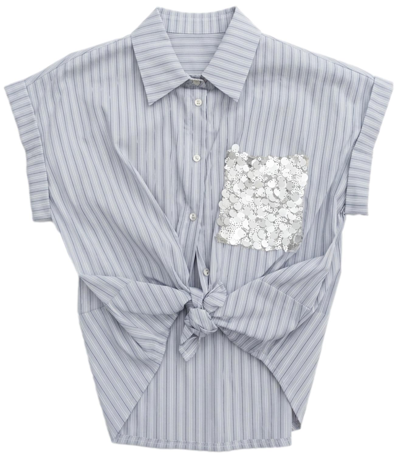 Susy Mix Camicia da Donna - Grigio Perla - 26322