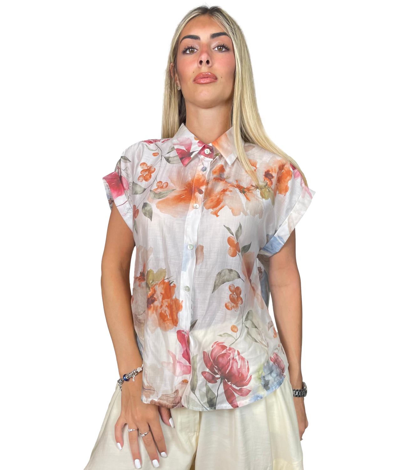 Susy Mix Camicia da Donna - Latte - 263276n