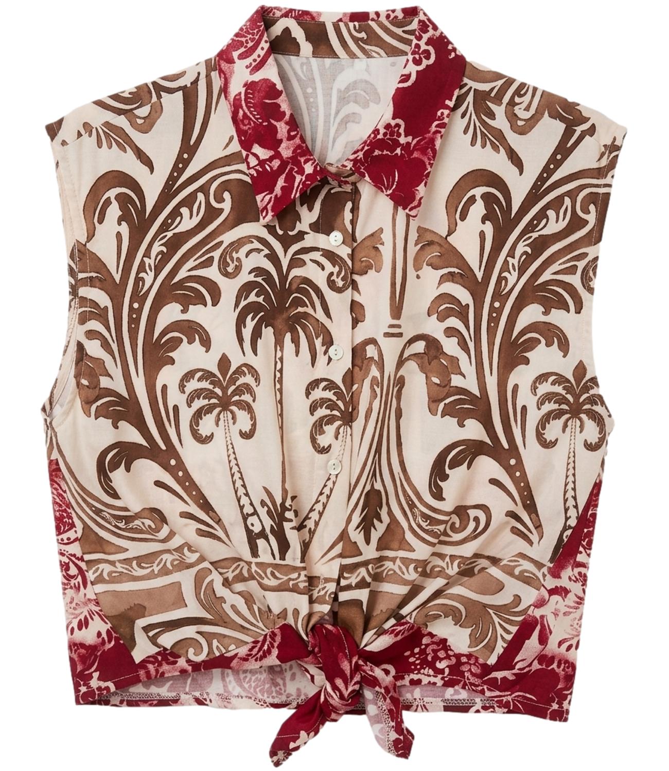 Susy Mix Camicia da Donna - Beige - 283265b