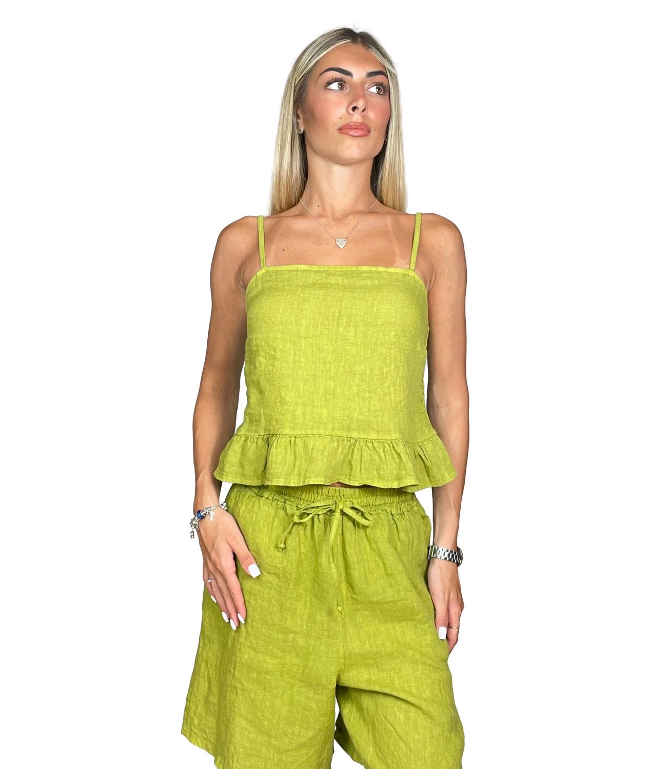 Susy Mix Top da Donna - Verde Oliva - 34141