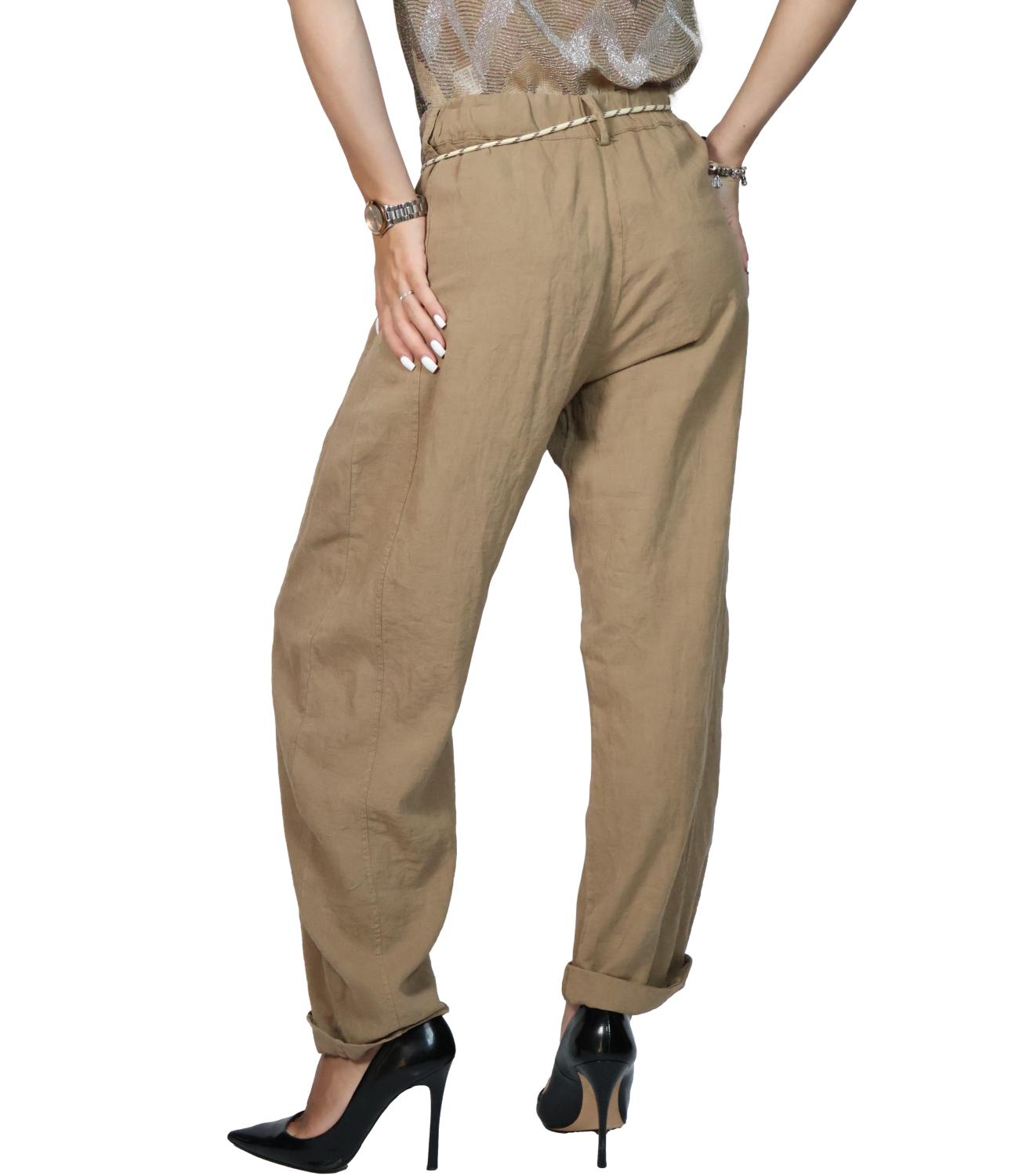 Susy Mix Pantalone Cammello Donna