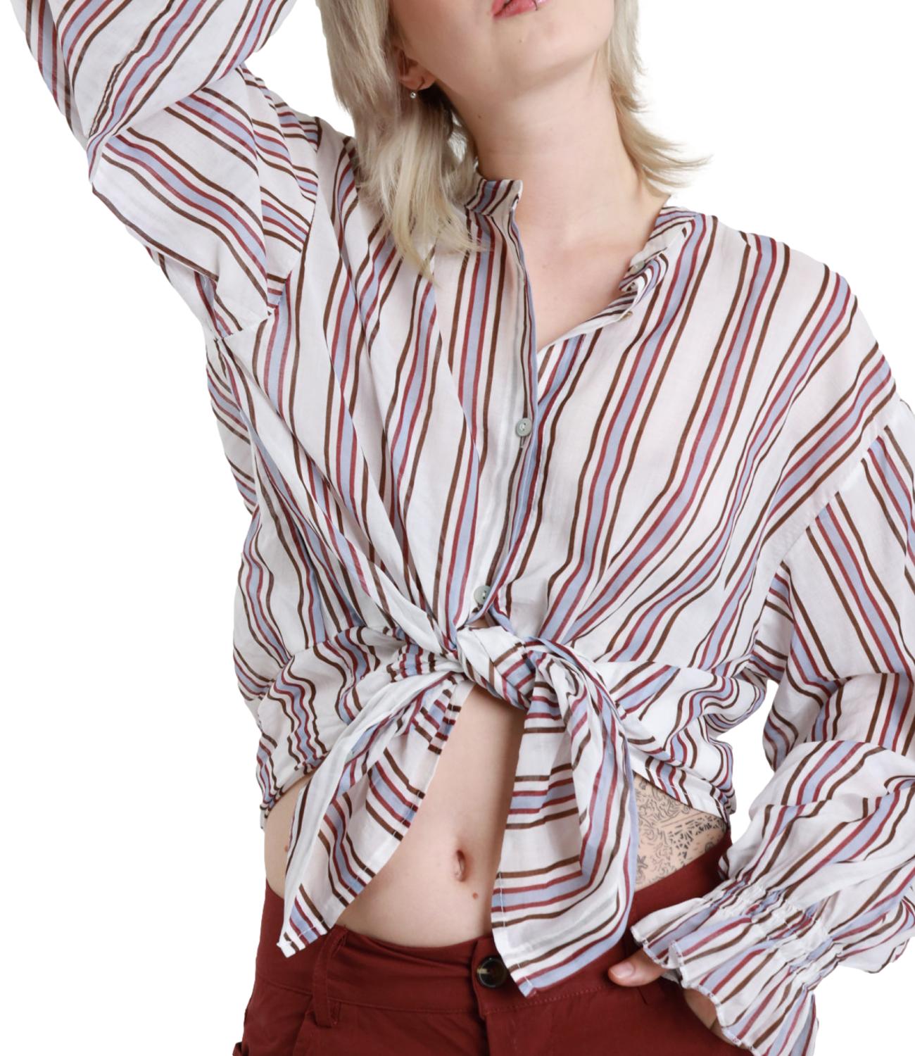 Susy Mix Camicia da Donna - Latte - 60425c