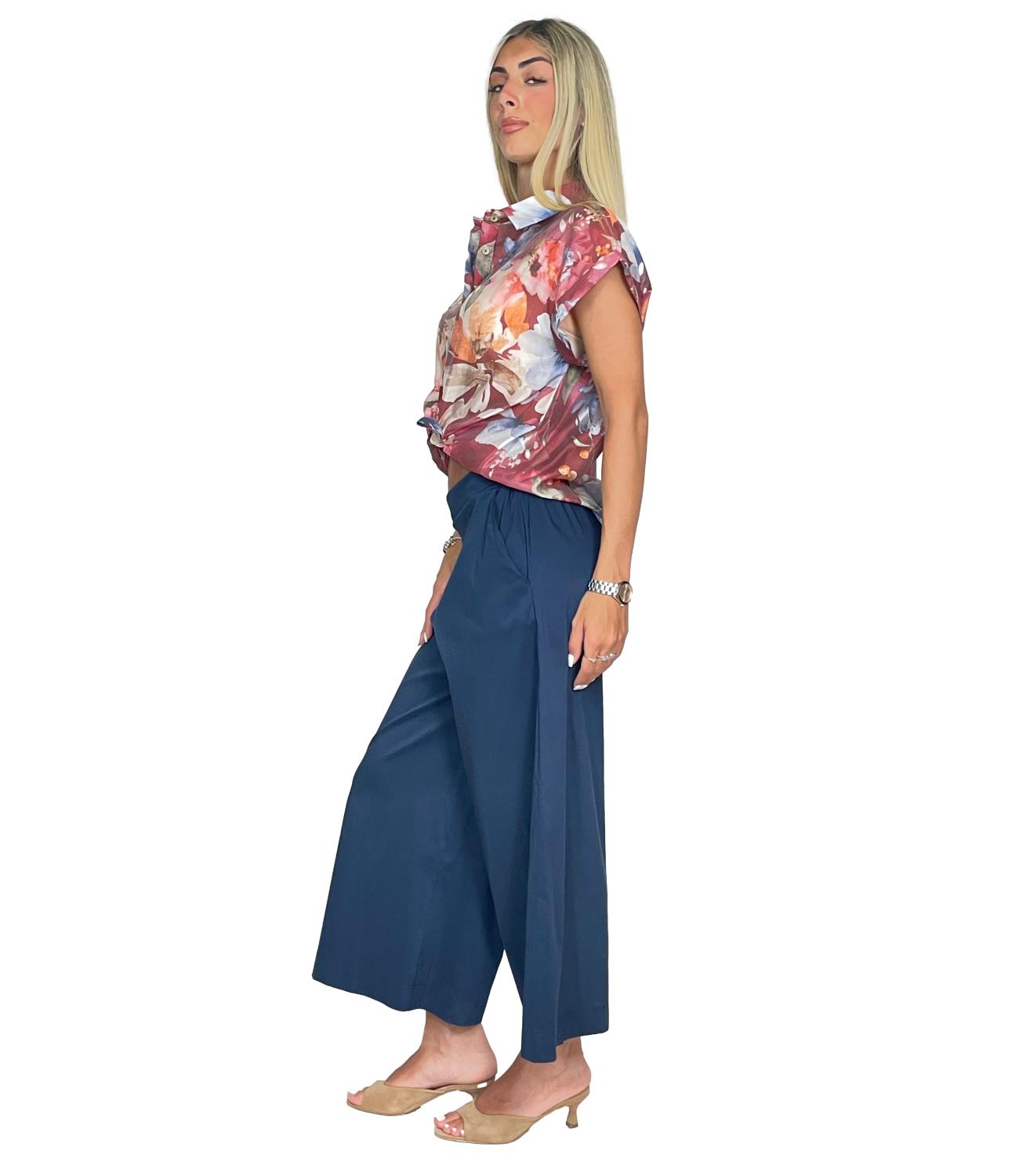 Susy Mix Pantalone da Donna - Blu Navy - B05195