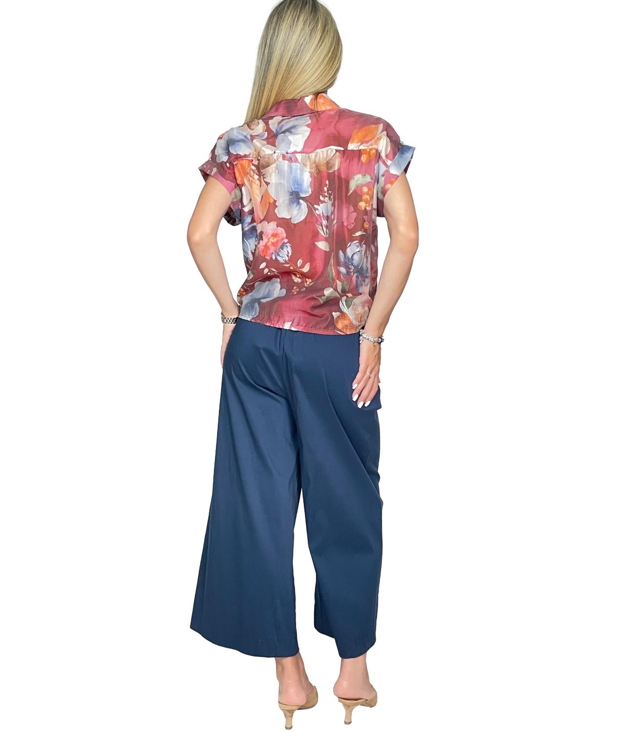 Susy Mix Pantalone da Donna - Blu Navy - B05195